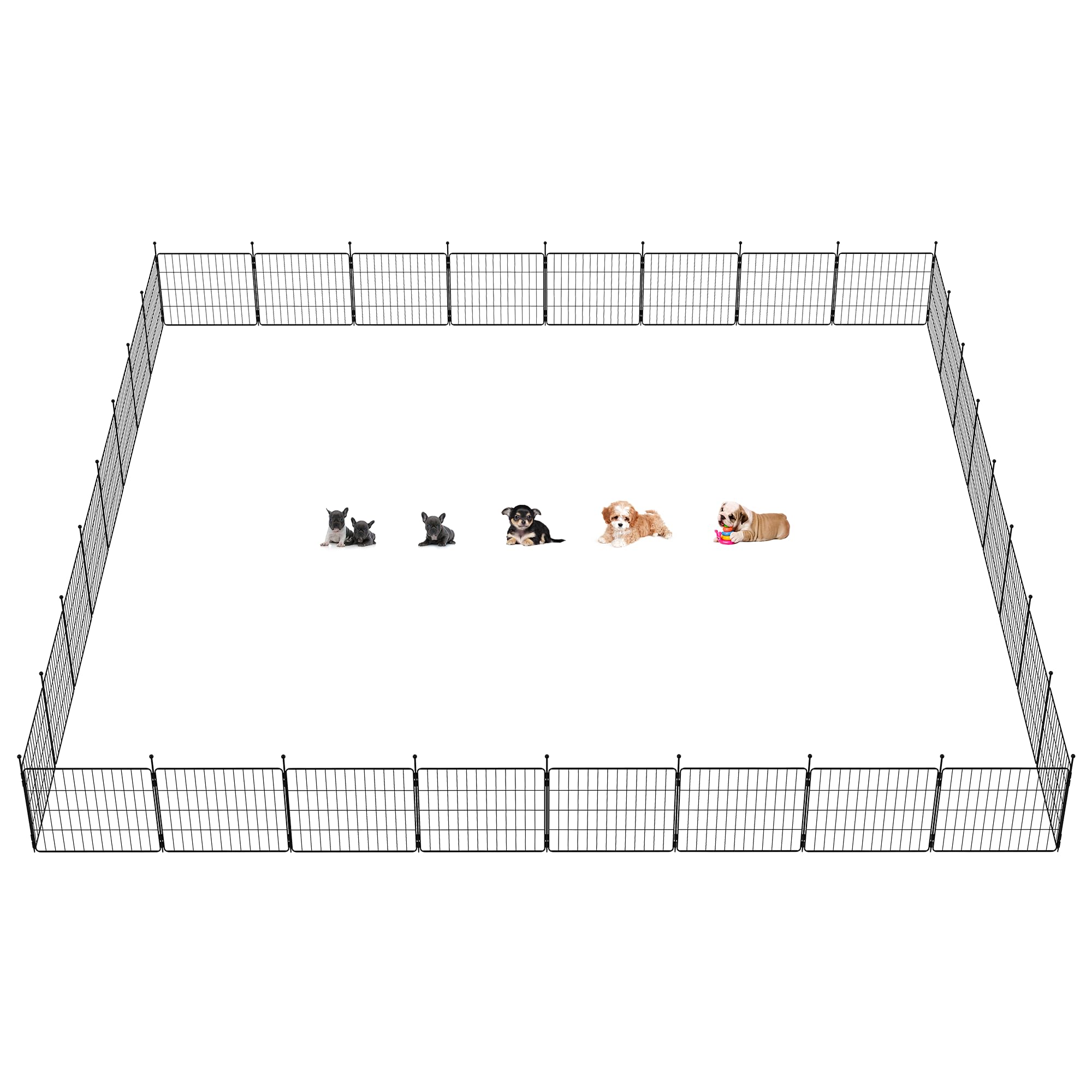 Fxw Minipaws Dog Playpen For Yard & Rv Camping, Expandable 20-Inch 32 Panels For Puppies And Small Dogs, Portable For Indoor And