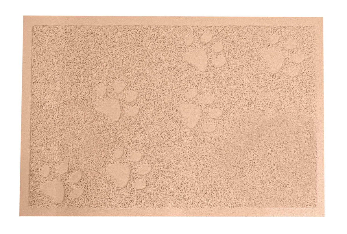 Darkyazi Cat Litter Box Mat For Floor Litter Trapping Mat Non-Slip Backing, Scatter Control, Easy Clean, Water Resistant, Soft On Paws (15.75' X 11.75',Beige)