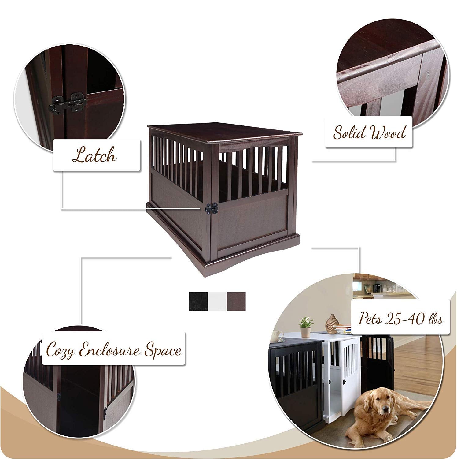 Pet Crate End Table Size: 29.25' H X 24' W X 36.5' D
