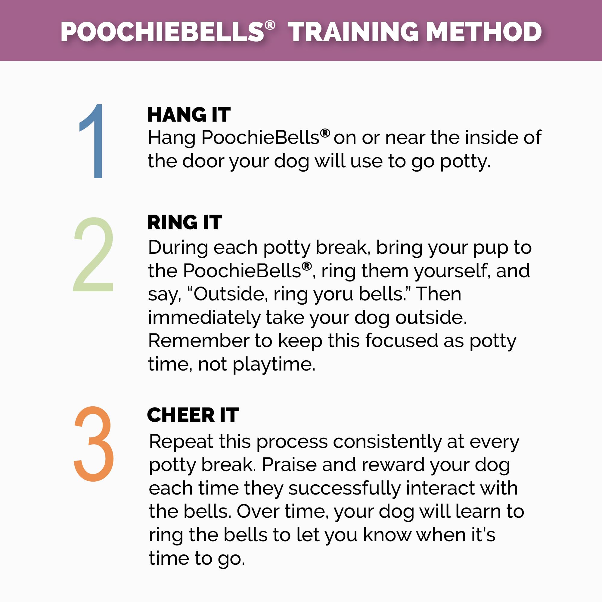 Poochiebells Handcrafted Dog Doorbell For Potty Training, Easy & Quick, Doggie-Safe Usa-Made Dog Doorbell W/Perfect Sound, Train