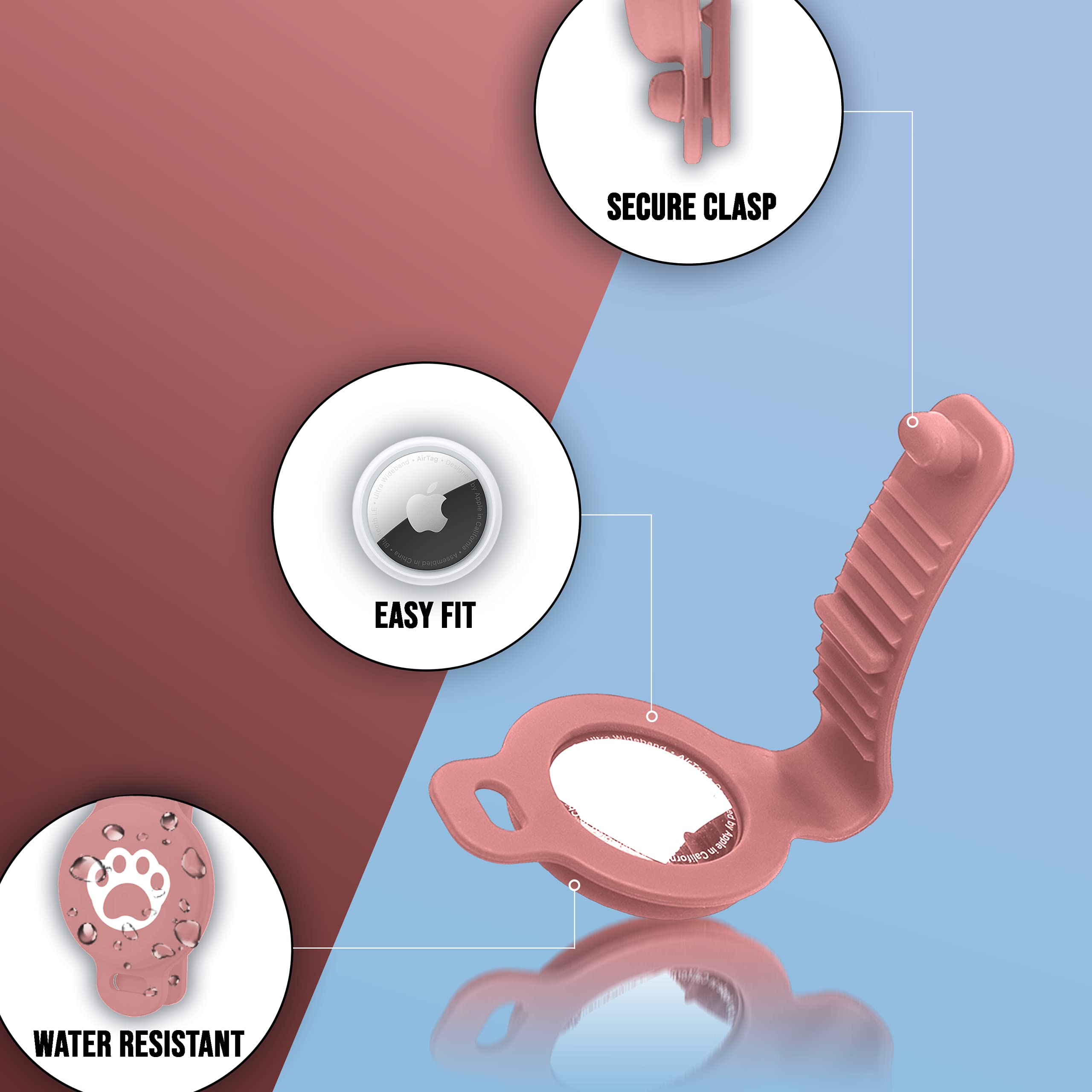 Case for Apple AirTag Pet Tracker Pet Anti-Lost Finder Dog Cat Collar Accessories Backpacks Cameras Purses Bicycles Suitcases Tr