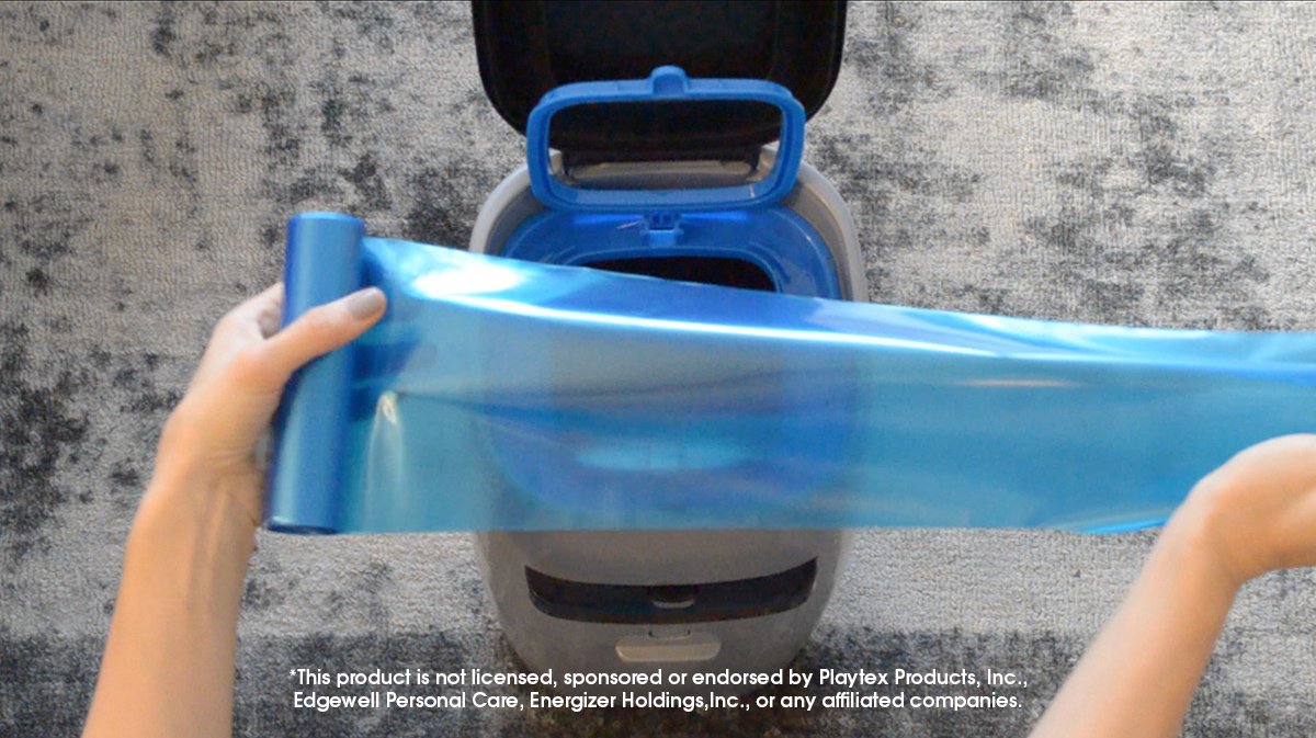 Cat Litter Pail Refills - Fits Litter Genie & Plus, Roll Of 25 Bags