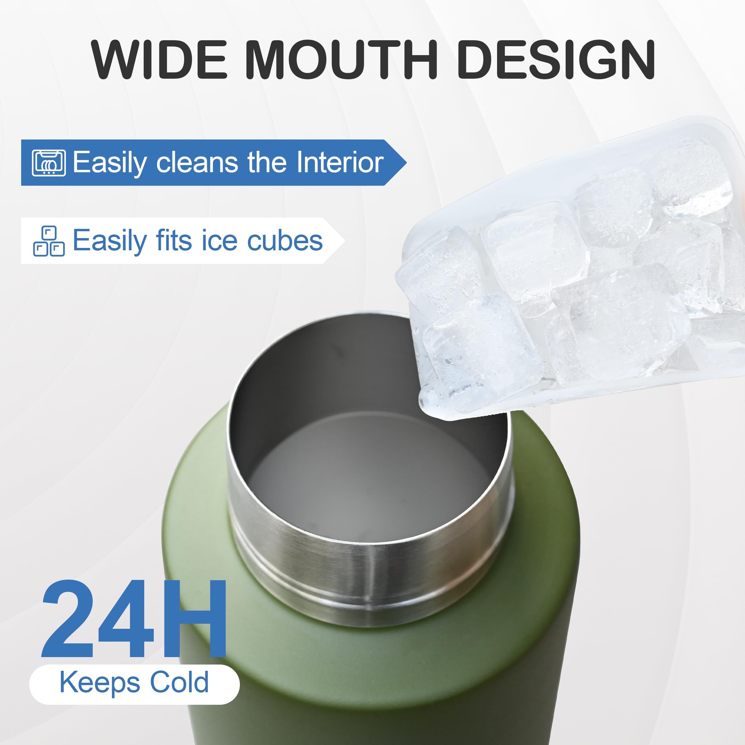 KEWIXY Insulated Dog Travel Water Bottle with Detachable Bowls, 3 in 1 Portable Dog Water Bottle Dispenser, Dog Accessories for