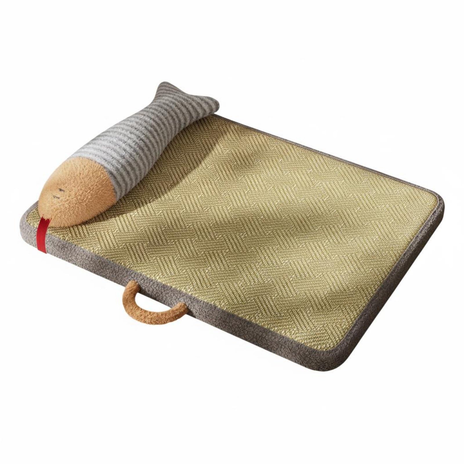 Merishopp Pet Cooling Mat Breathable Cooling Pet Mat Portable NonSlip Bottom for Small Animals, Hot Weather, Brown Gray, XL | P