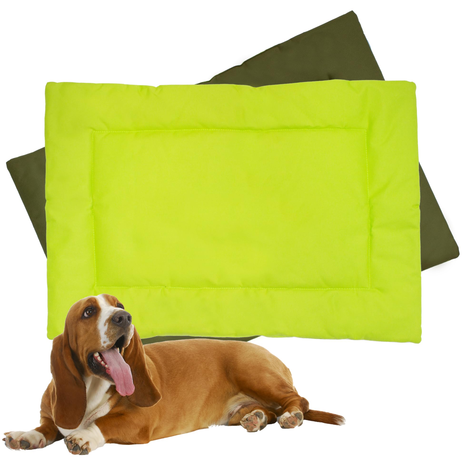 Downtown Pet Supply Dog Crate Pad, 29 x 20 - Waterproof, Ripstop Nylon Dog Crate Mat Chew Proof and Machine Washable - Dark and 