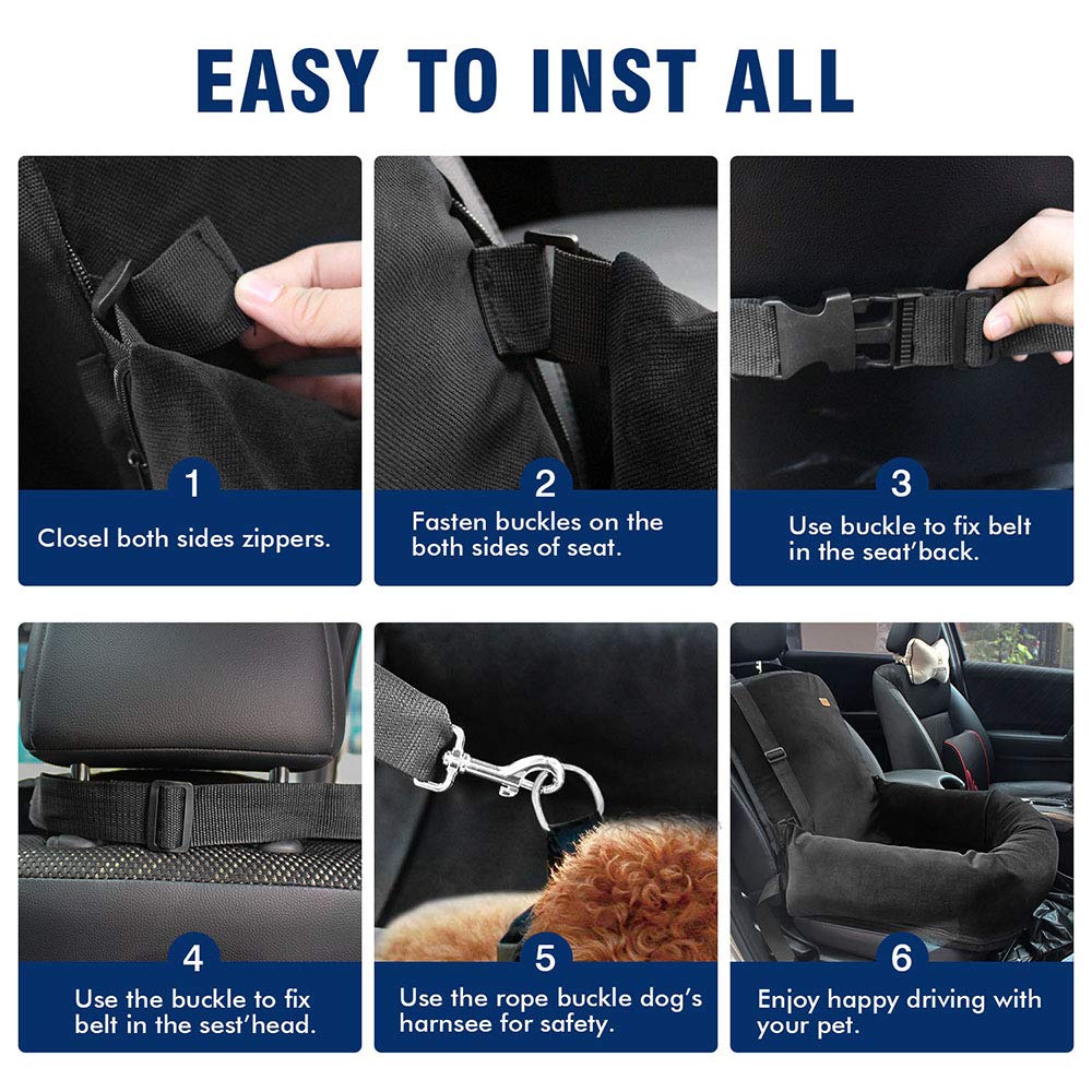 Dog Car Seat Pet Booster Seat Pet Travel Safety Car Seat,The Dog Seat Made Is Safe And Comfortable, And Can Be Disassembled For