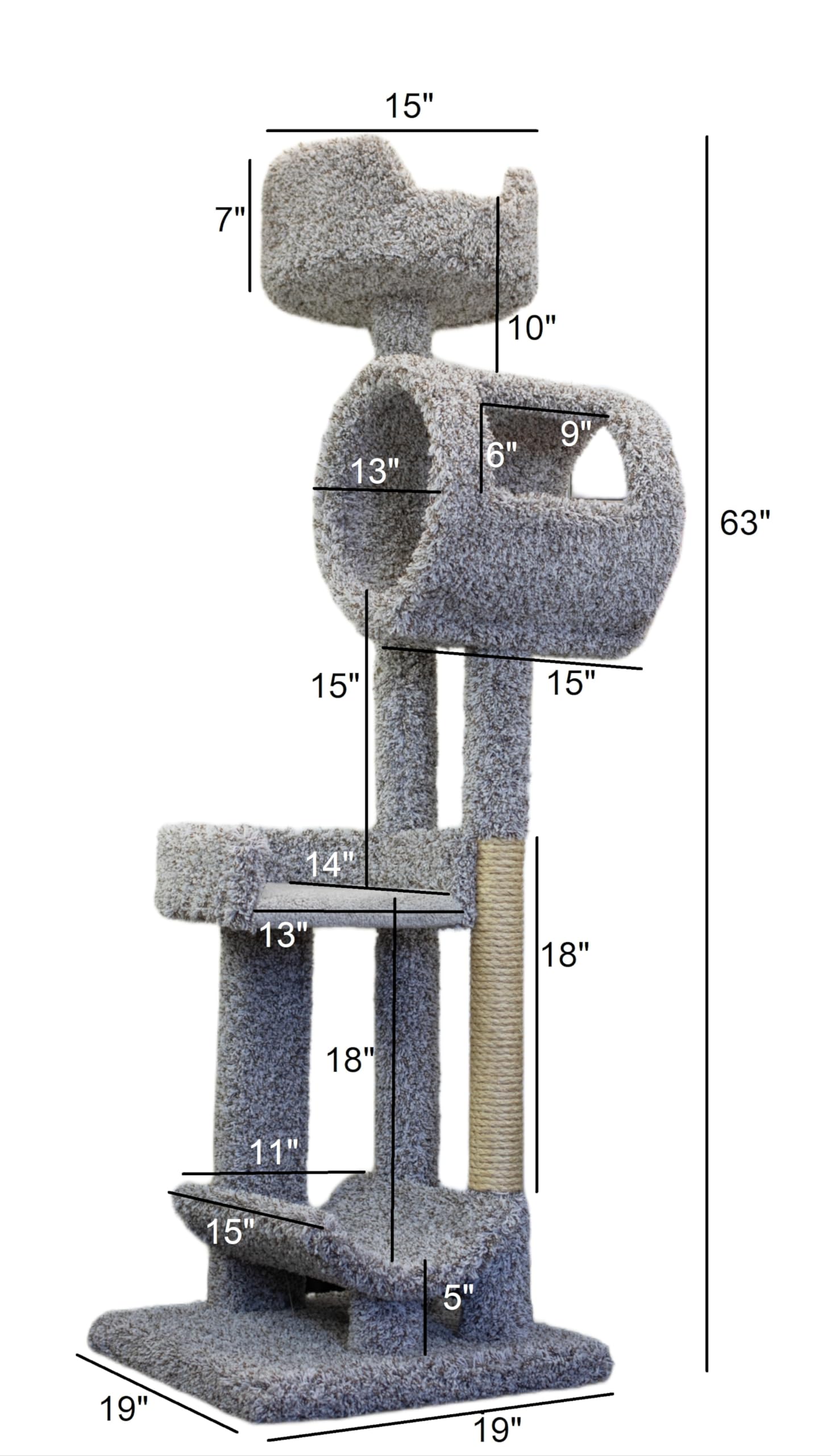 New Cat Condos Staggered Cat Tower