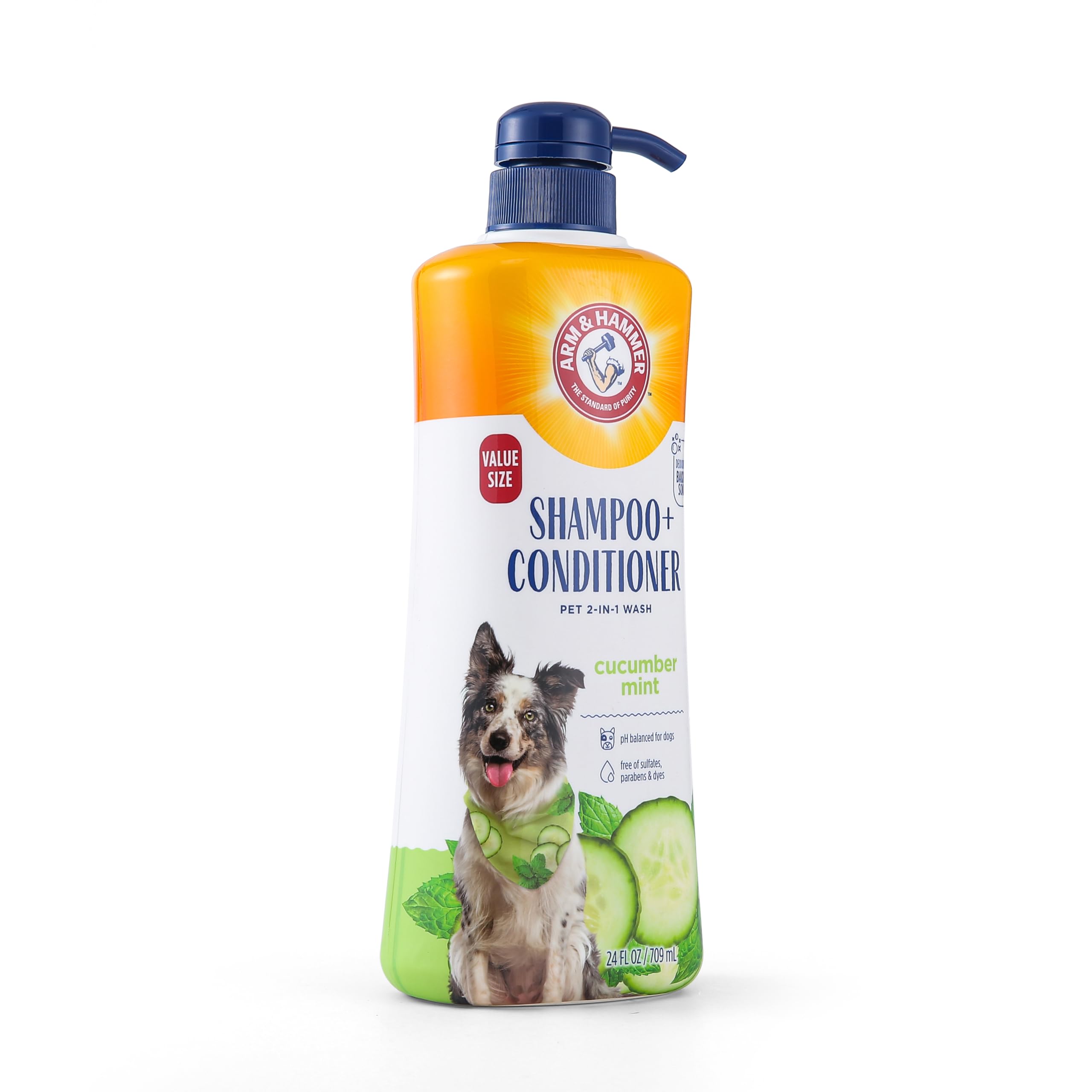 Arm & Hammer For Pets 2-In-1 Shampoo & Conditioner For Dogs, Value Size Bottle With Pump | Dog Shampoo & Conditioner In One | Cu