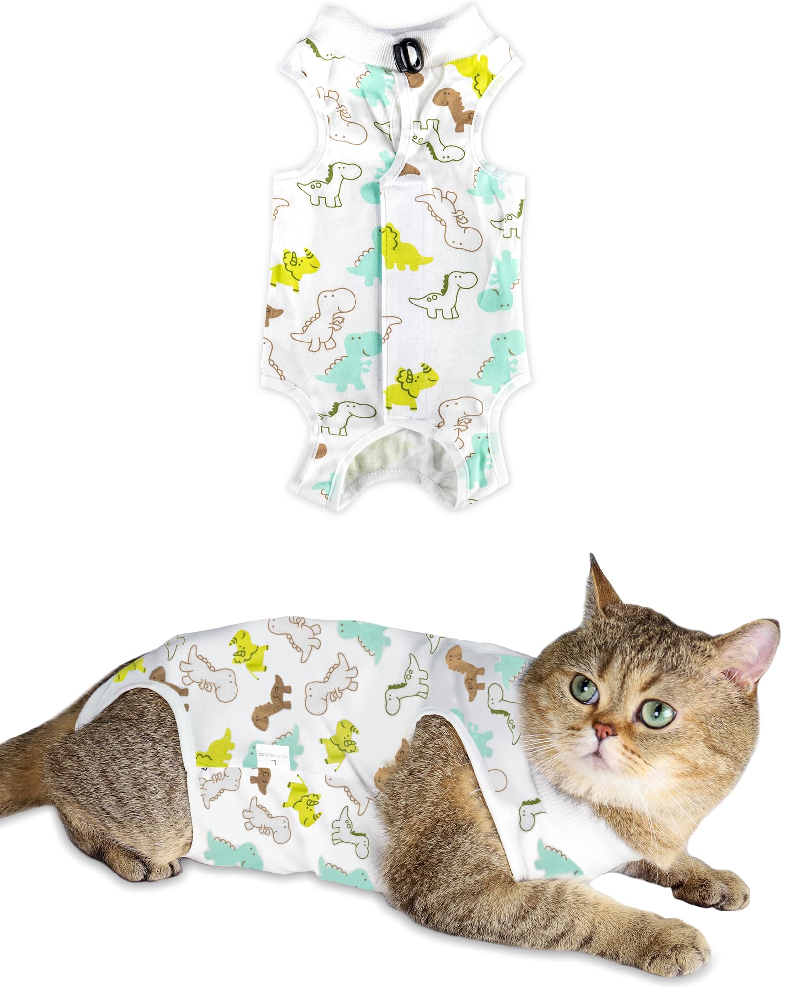 Anwa Cat Recovery Suit - Breathable Cat Onesie For Cats After Surgery Female, Kitten Surgery Recovery Suit Female Abdominal Woun