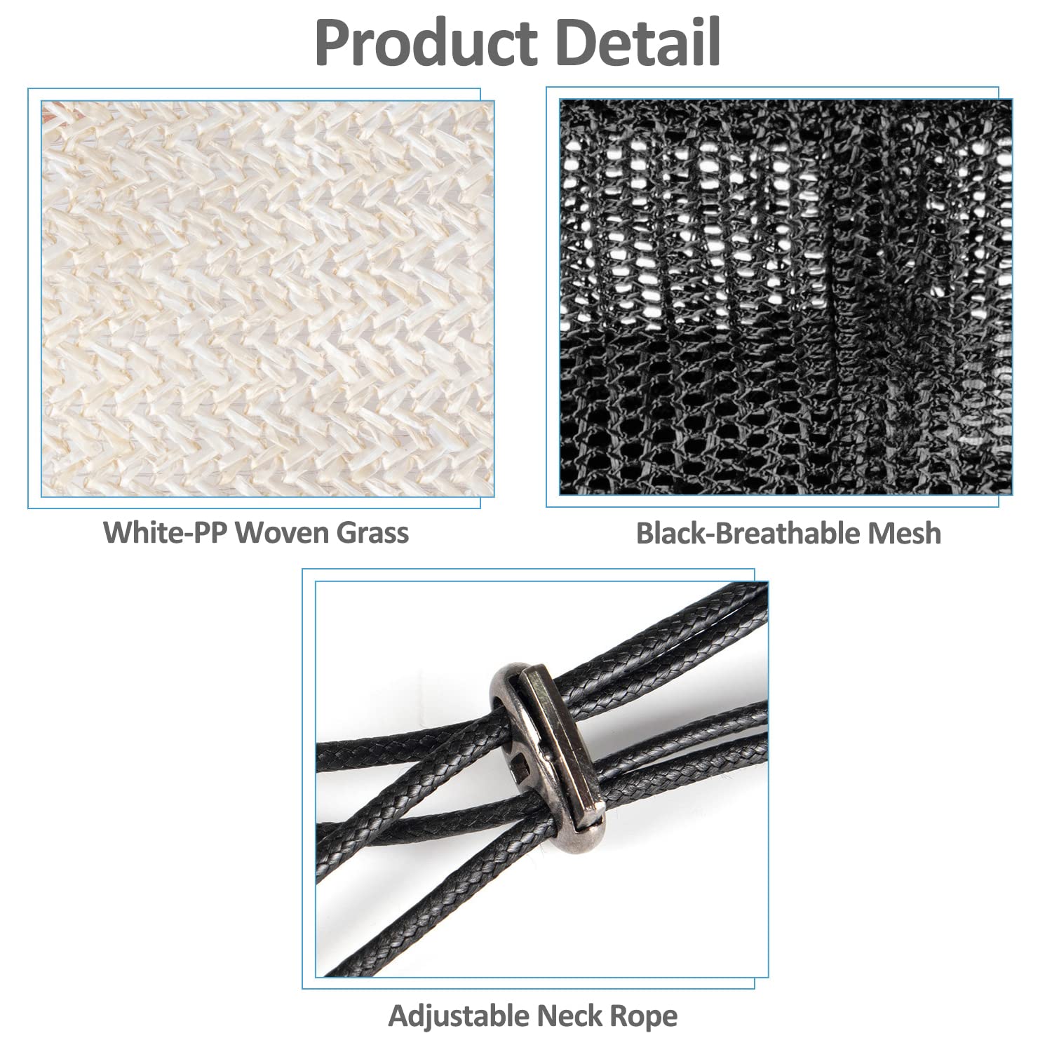 Harikaji Dog Top Hat,Pet Round Straw Hat,Dog Visor Mesh Sun Cap,Bucket Cap For Small Medium Large Dog Cats Rabbits(Black,L)