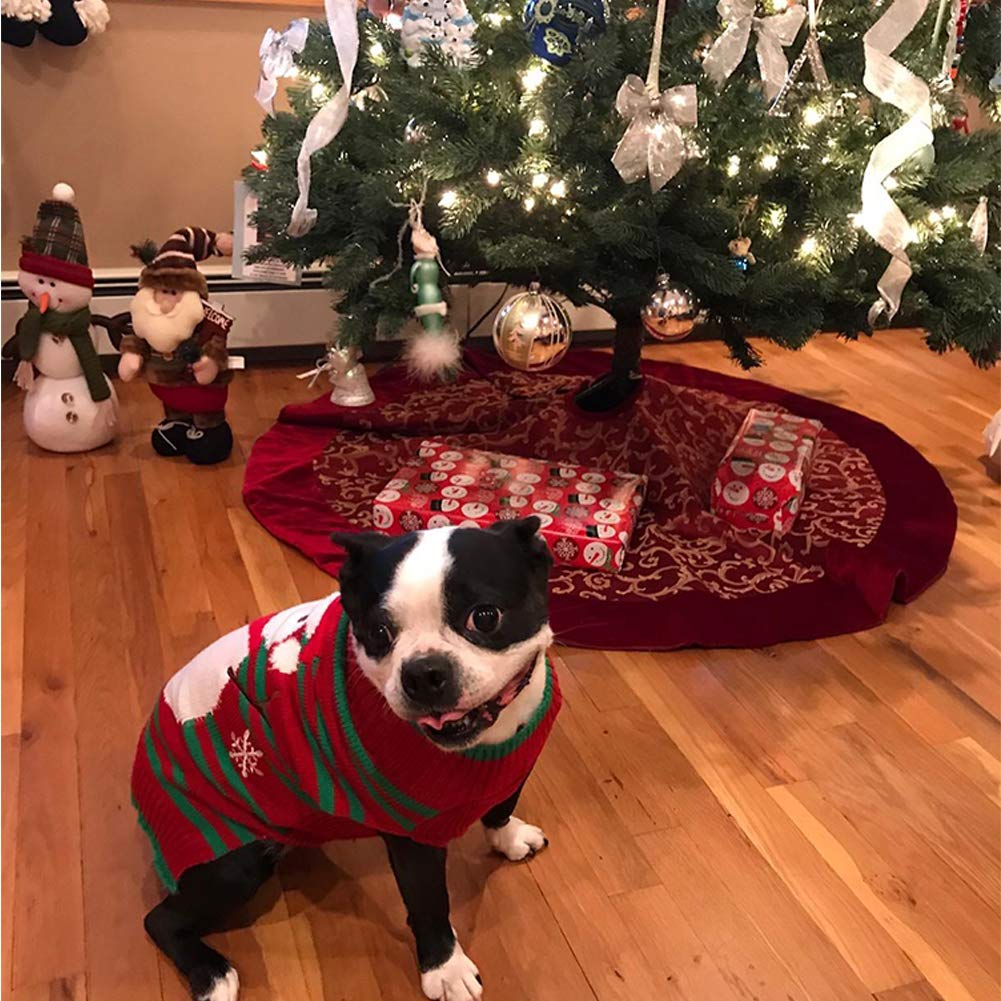 Nacoco Dog Snow Sweaters Snowman Sweaters Xmas Dog Holiday Sweaters New Year Christmas Sweater Pet Clothes For Small Dog And Cat(Snowman,Xxl)