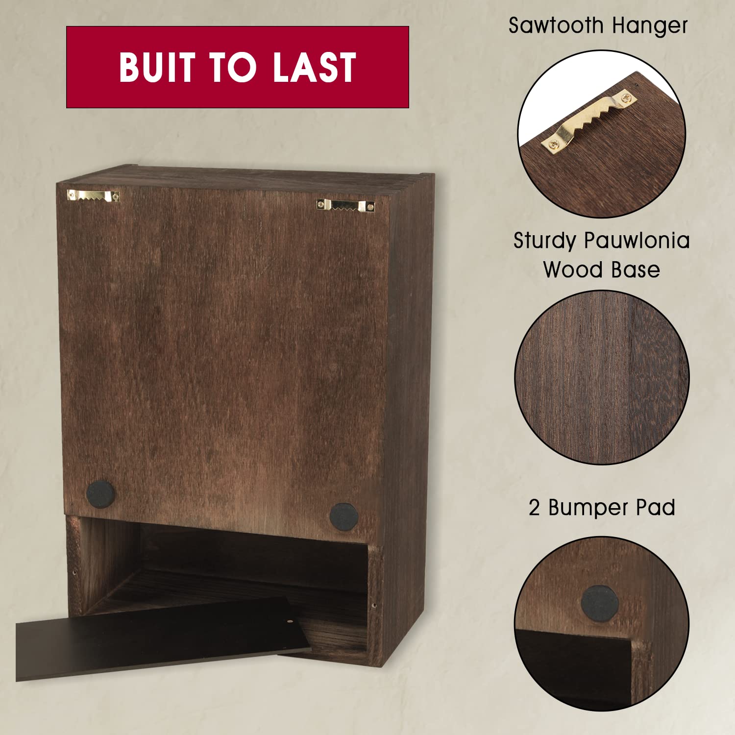 J JACKCUBE DESIGN Pet Memorial Shadow Box, Urn Frame for Dogs & Cats, Keepsake Display Case - MK1077A