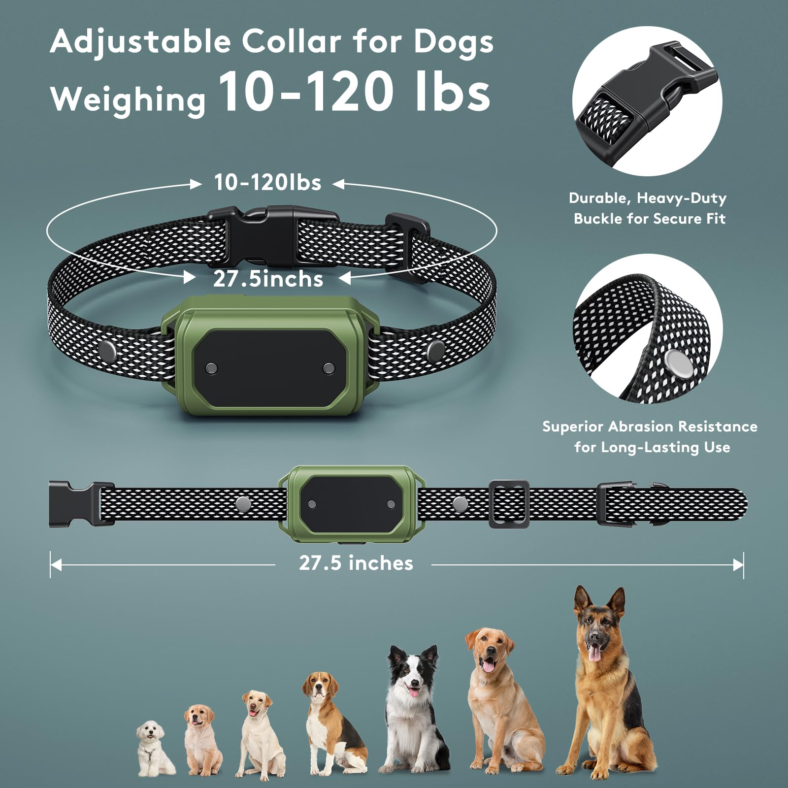 Invisible Dog Fence, Wireless Dog Fence System, Electric Dog Training Collar With Remote, Waterproof Perimeter Dog Collar, 33Ft-
