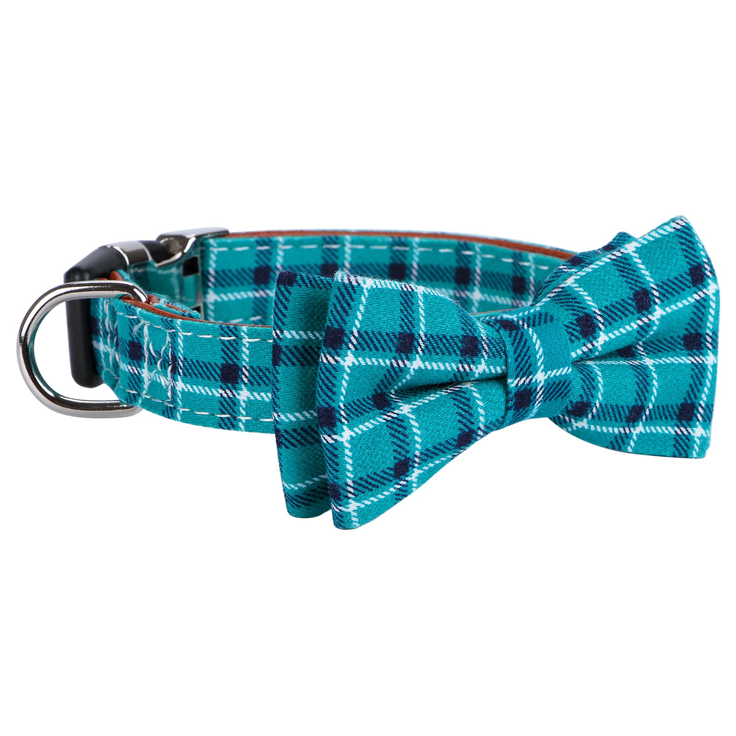 Faleela Soft &Comfy Bowtie Dog Collar,Detachable And Adjustable Bow Tie Collar,For Small Medium Large Pet (Large(Pack Of 1), Gre