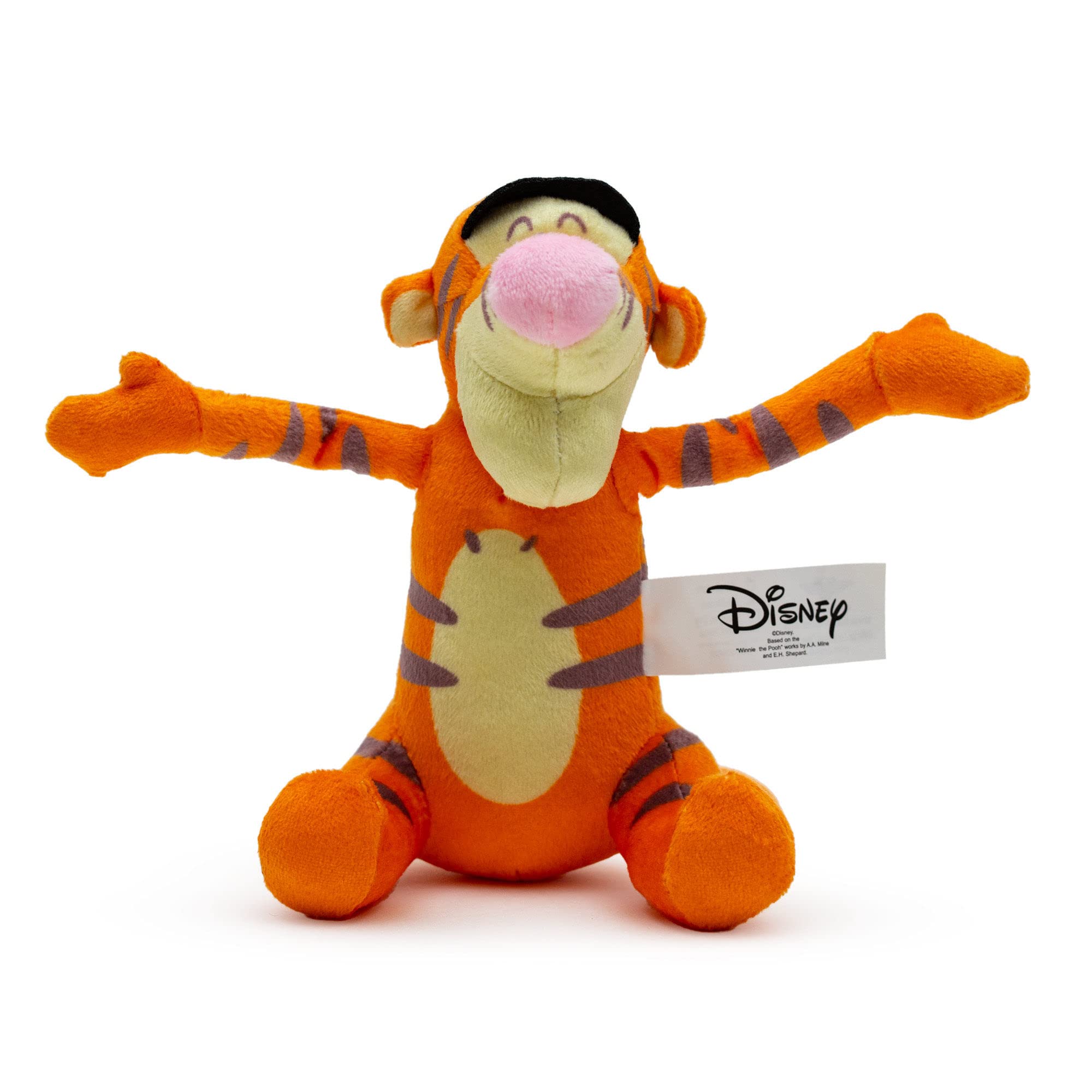 Buckle-Down Disney Dog Toy, Winnie The Pooh Tiggers Arms Up Sitting Pose Pet Toy, Plush