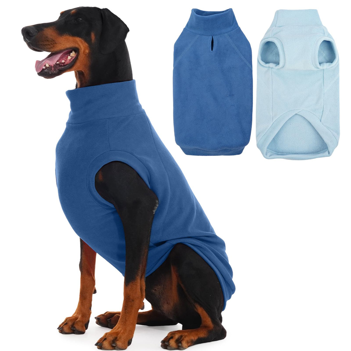 Iecoii 2 Pack 5Xl Large Dogs Fleece Sweater Stretchy Soft Vest Coat Fo –  Petocart