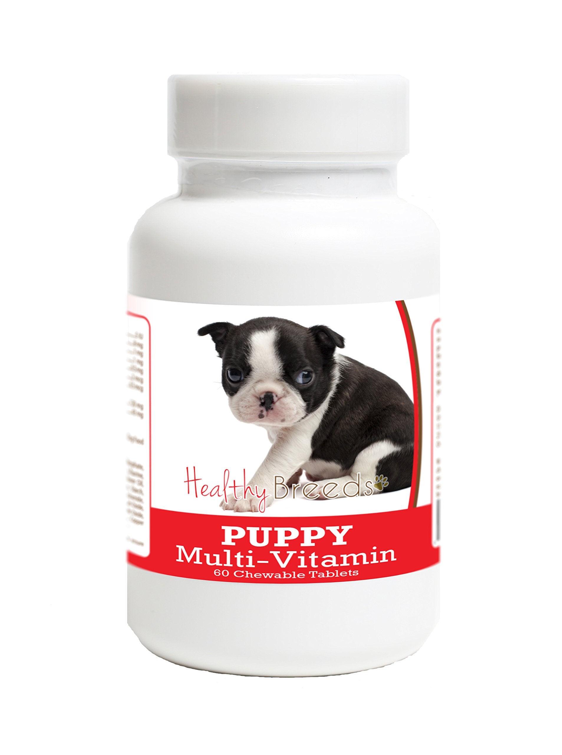 Healthy Breeds Boston Terrier Puppy Dog Multivitamin Tablet 60 Count
