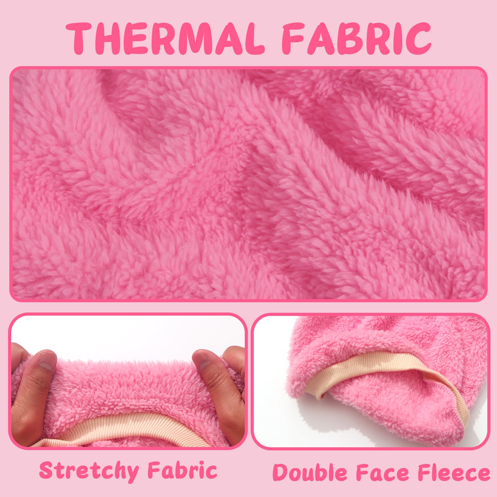 2-Piece Dog Clothes - Winter Warm Puppy Sweater & Fleece Chihuahua Sweater - Cute Style Thick Pet Clothing (Medium)