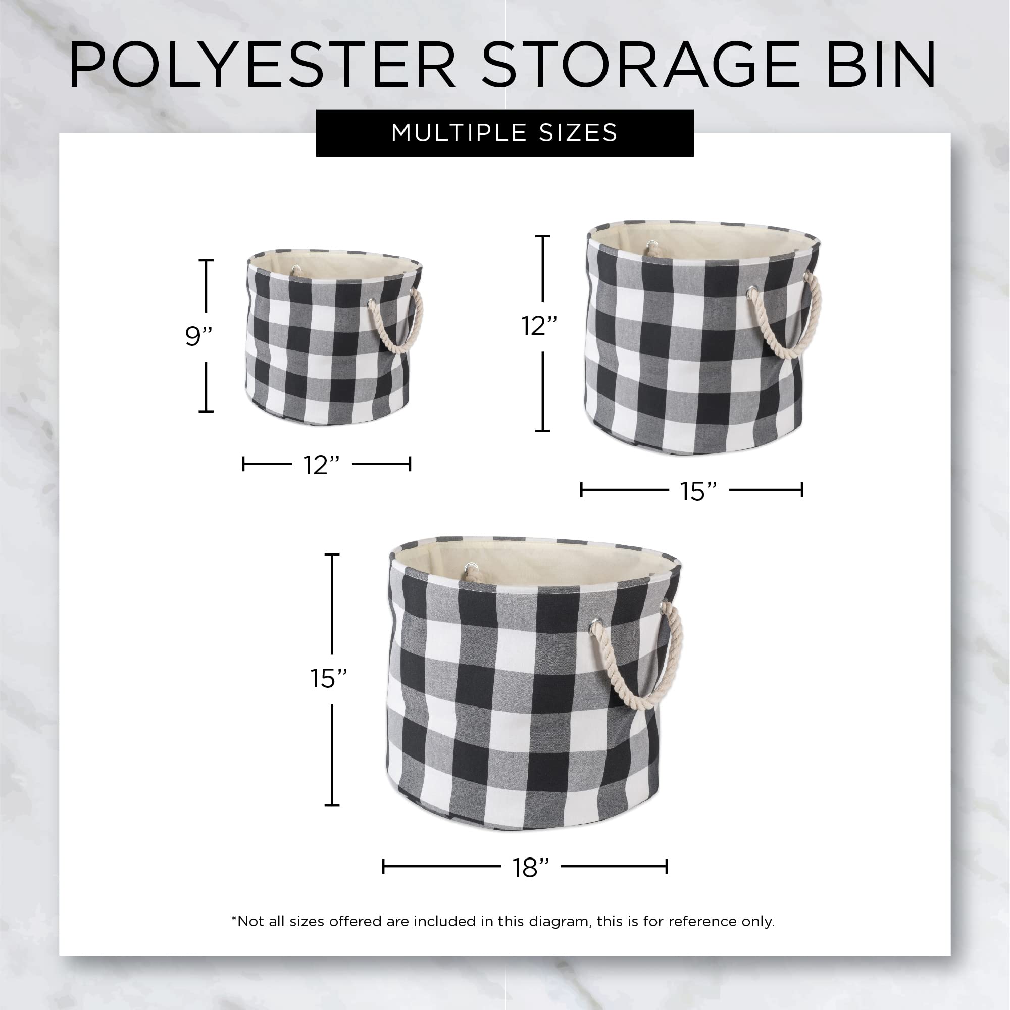 POLYESTER PET BIN CATS MEOW GRAY ROUND MEDIUM 12x15x15