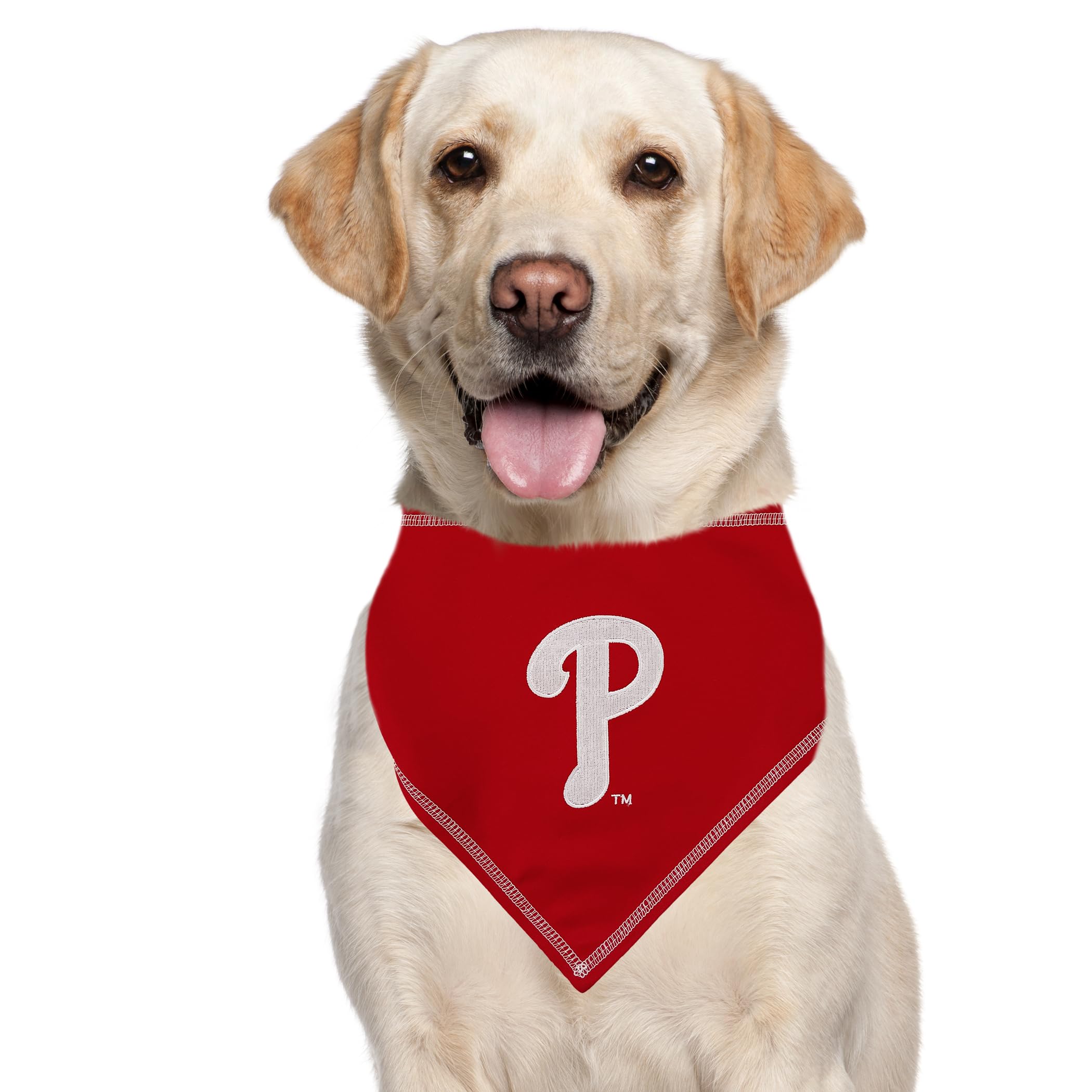 Pets First Mlb Philadelphia Phillies Tie Bandana, Large/X-Large. Dog Bandana Scarf Bib For Pet Cat Dog. The Ultimate Game-Day, P