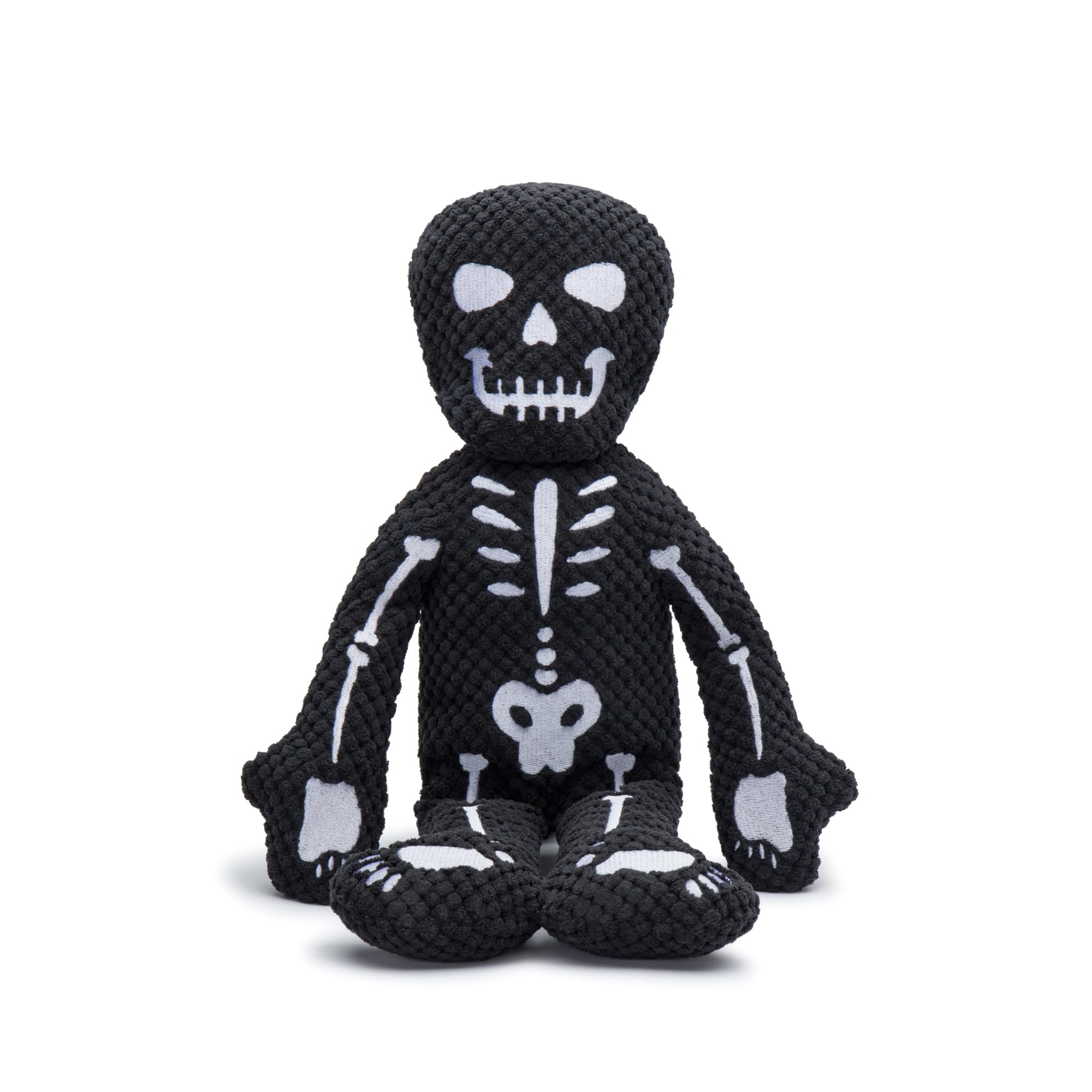 Fabdog Floppies Plush Dog Toys - Cute Holiday-Themed Squeaky Dog Toy - Best Squeak Toy For All Breeds | Ideal Small Skeleton