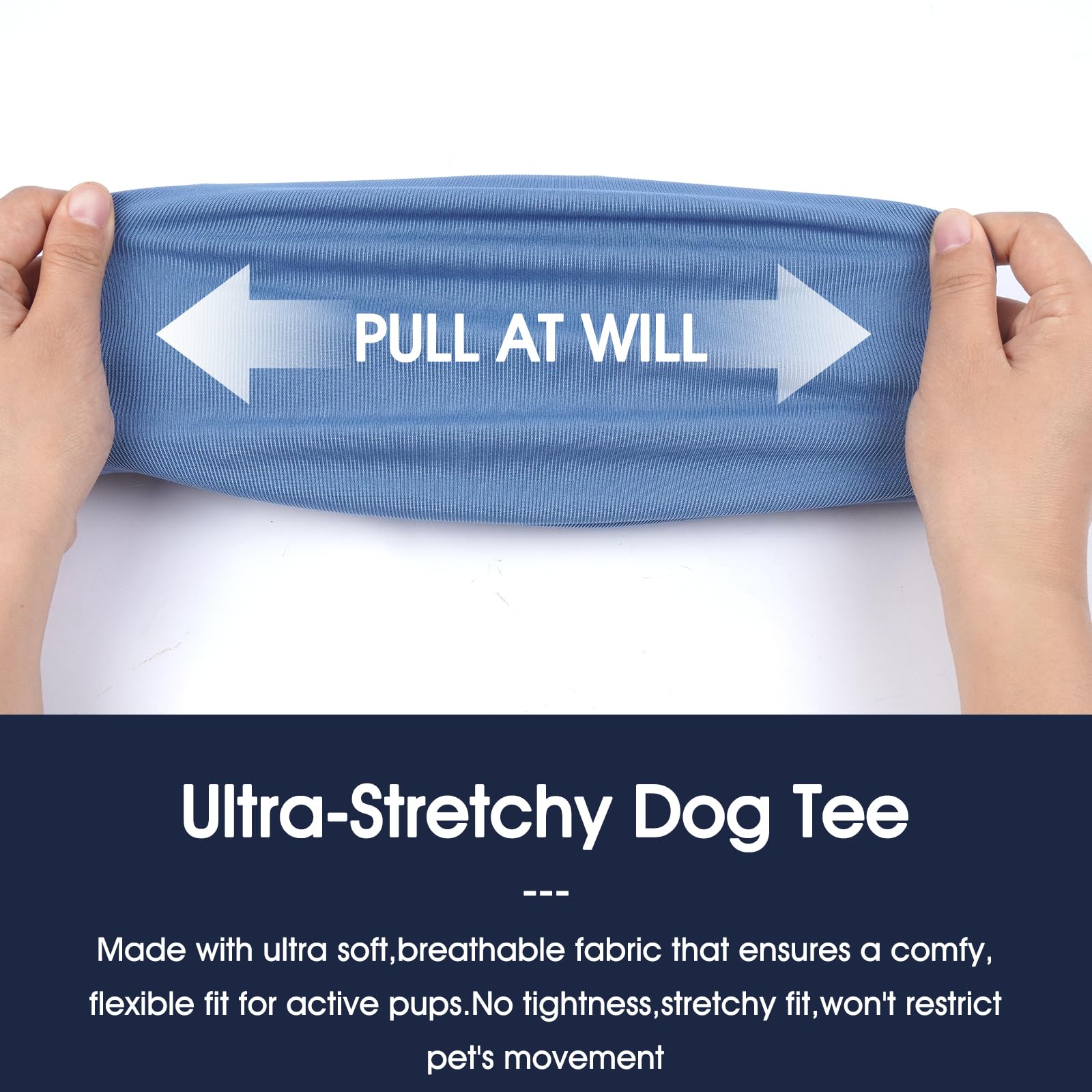 Iecoii 2 Pack Dog T-Shirts For Small Medium Dogs,Lightweight & Comfortable - Easy To Wear,Machine Washable & Non - Fading - Perf