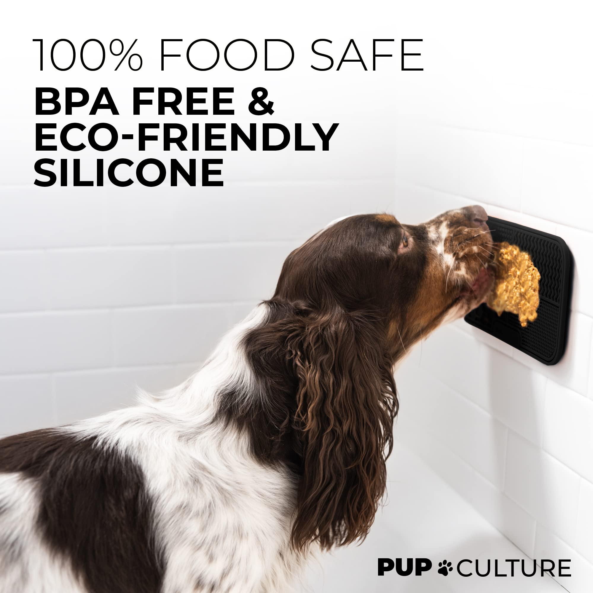 Pup Culture Dog Lick Mat For Dogs, Feeding Pad For Anxious Pets Plus 4 Different Puzzles For Mental Stimulation For Dogs - Suppo