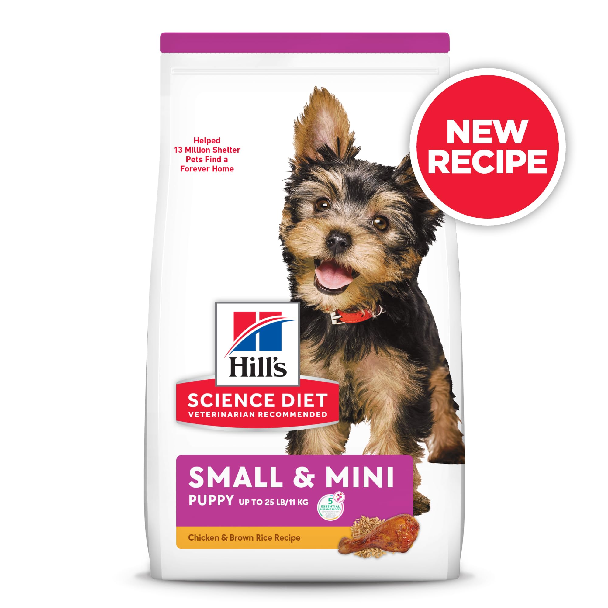 Hills Science Diet Puppy Small & Mini Breeds Dry Dog Food, Chicken & Barley, 12.5 lb Bag