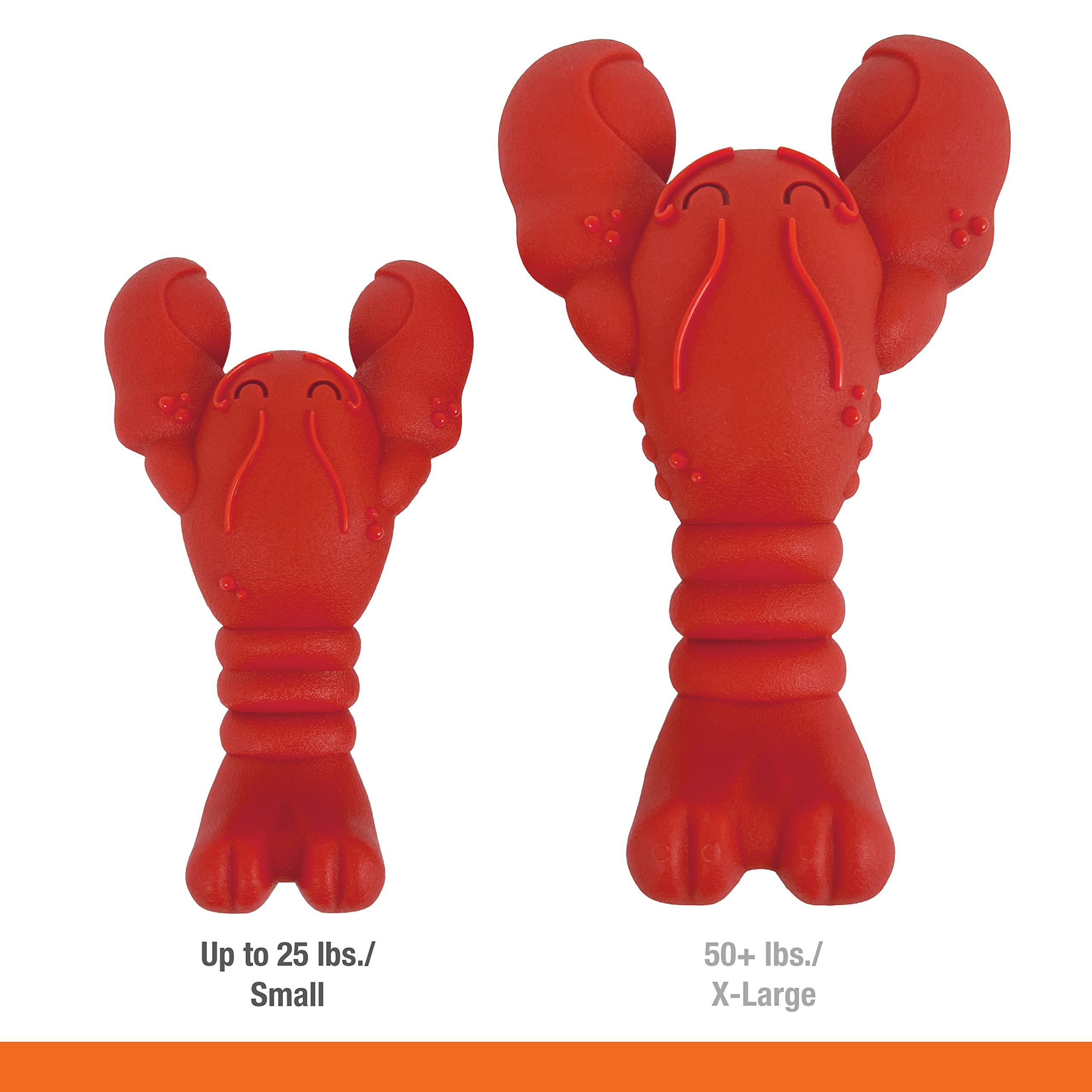 Nylabone Lobster Power Chew Toy For Dogs, Dog Toys For Aggressive Chewers, Filet Mignon Flavor, Small - Up To 25 Ibs, 1 Count