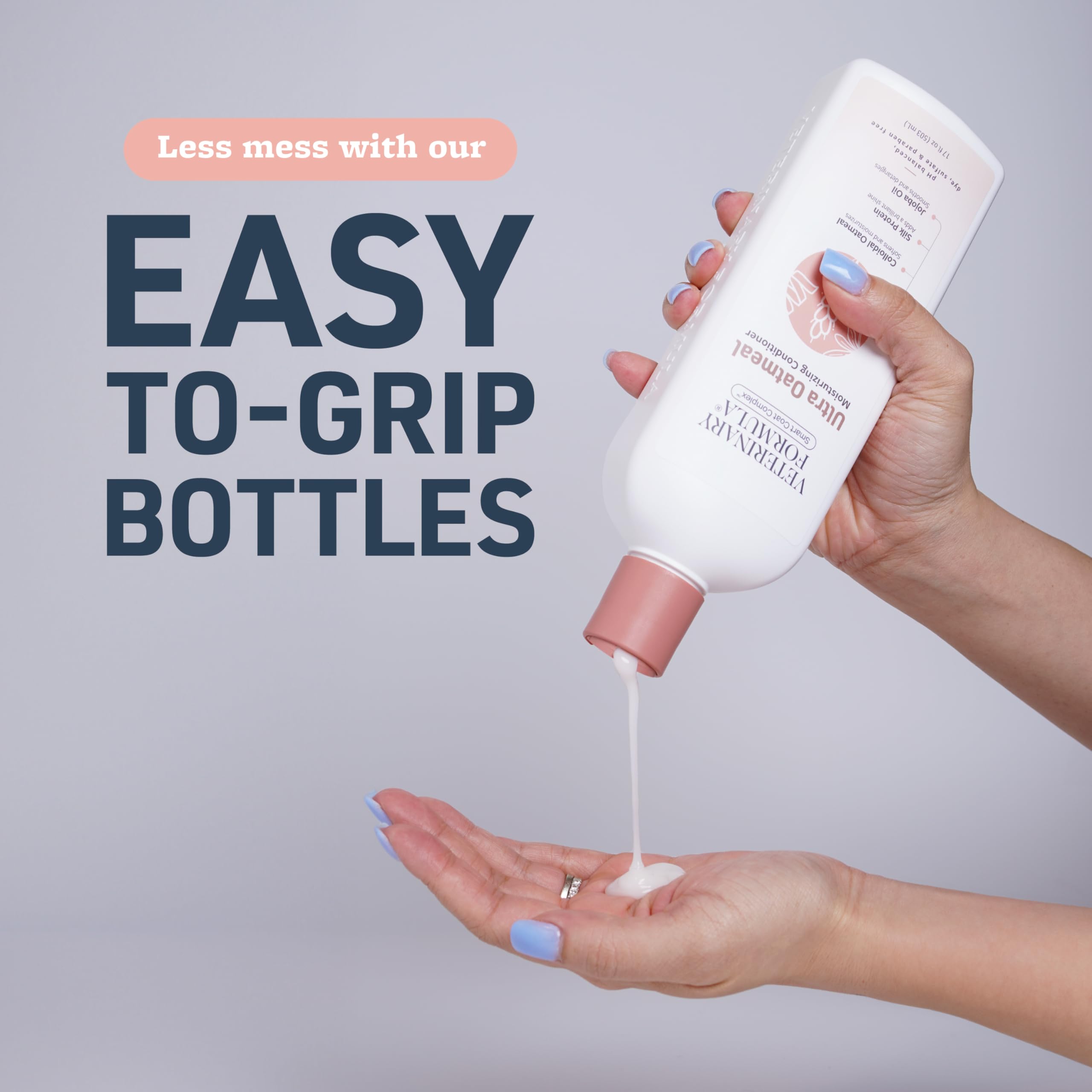 Veterinary Formula Smart Coat Conditioner for Dogs, 17 Fl oz - Oatmeal & Jojoba, Softens & Hydrates Coat, Long-Lasting Scent