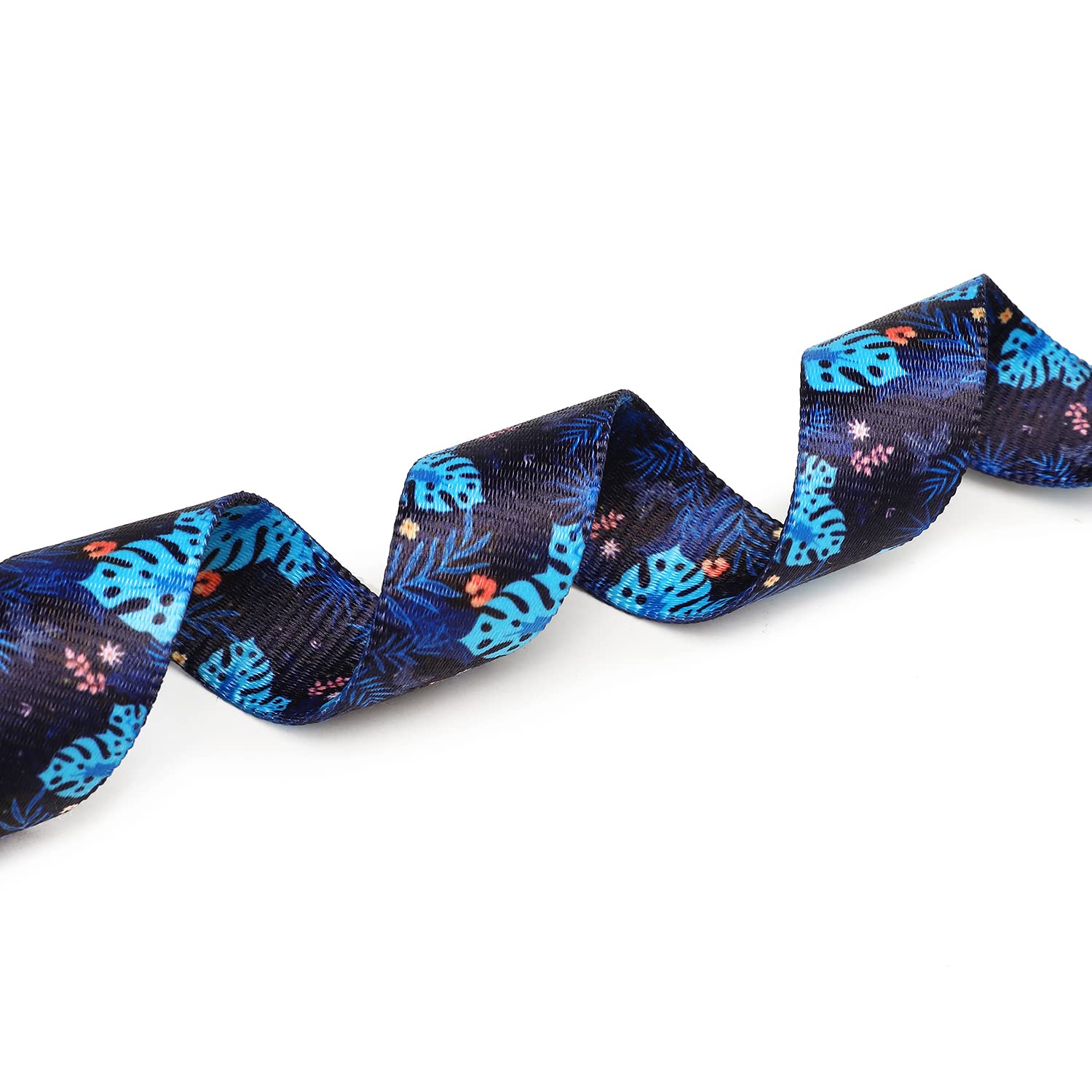 Mercano Adjustable Dog Collar - Special Design Patterns, Soft Nylon Comfortable Durable Pet Collar For Small Medium Large Dogs (M, Monstera)