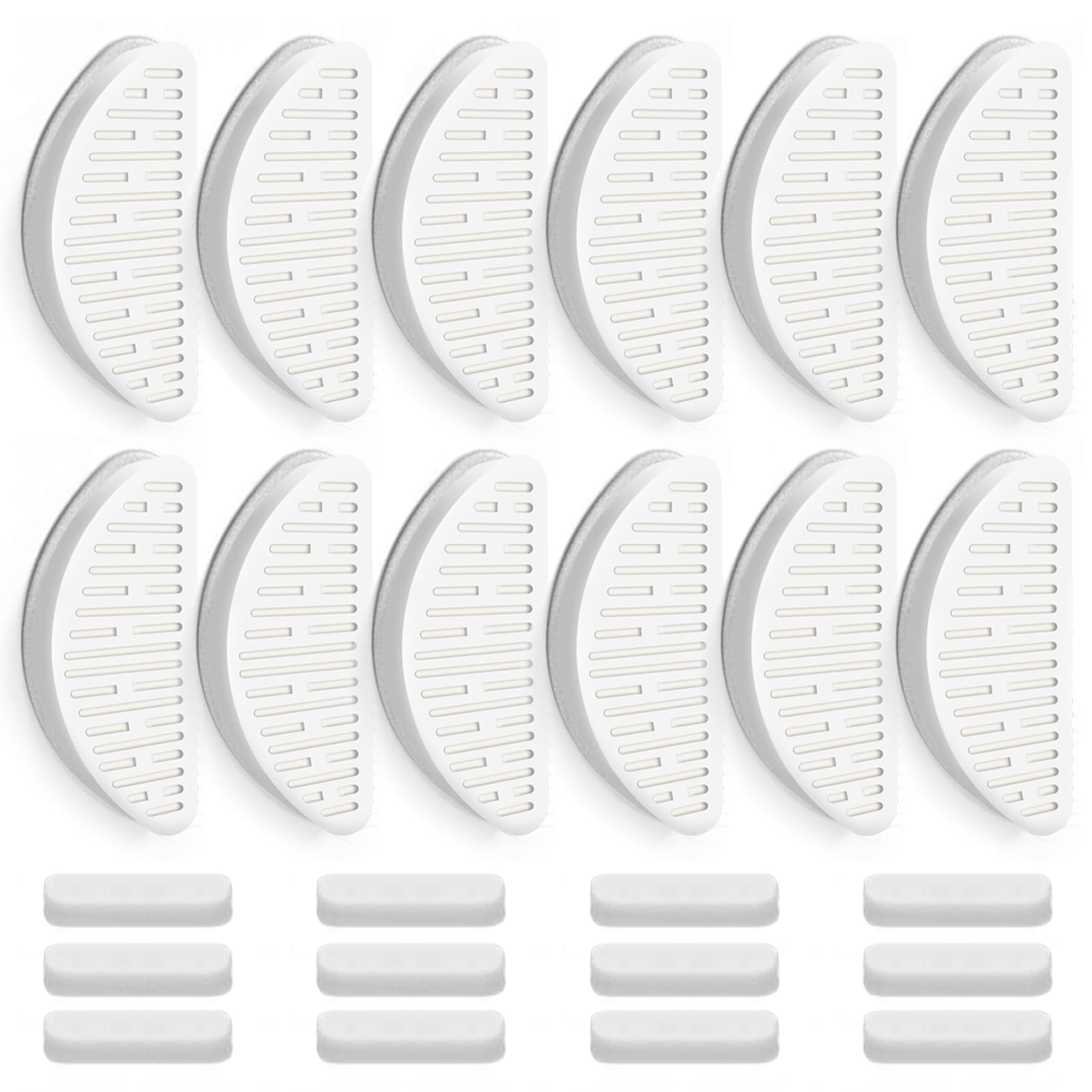 12 Pack Cat Water Fountain Filter & 12 Pack Replacement Fliter Sponges Compatible With Uahpet Water Fountain 67Oz/2L Automatic P