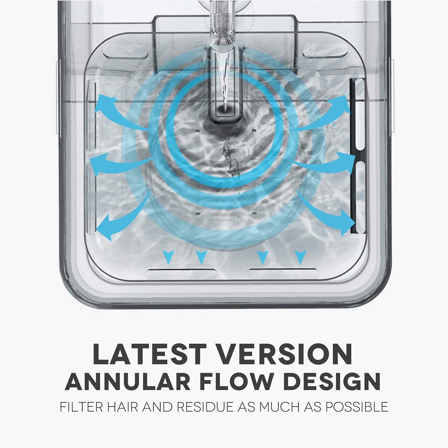 Cat Water Fountain, 101Oz/3L Pet Drinking Fountain For Cats Dogs Inside Ultra Quiet Automatic Water Fountain Dispenser, Smart Pump With Led Light, Cat Fountains With 2 Filters, 3 Water Flow Settings