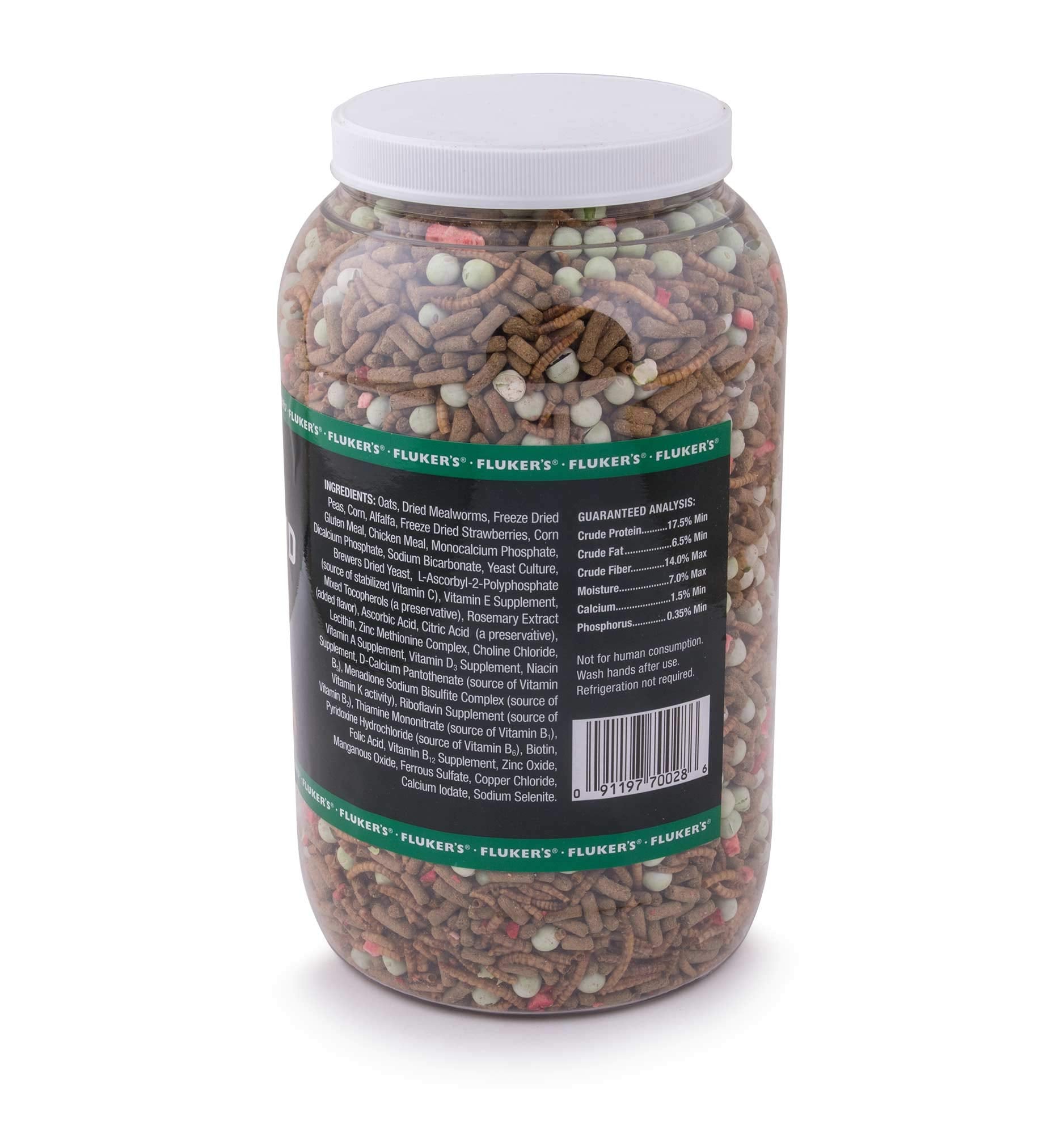 Flukers Buffet Blend Box Turtle Diet, Insects, Veggies and Fruit with Fortified Pellets, 3.25 lbs.