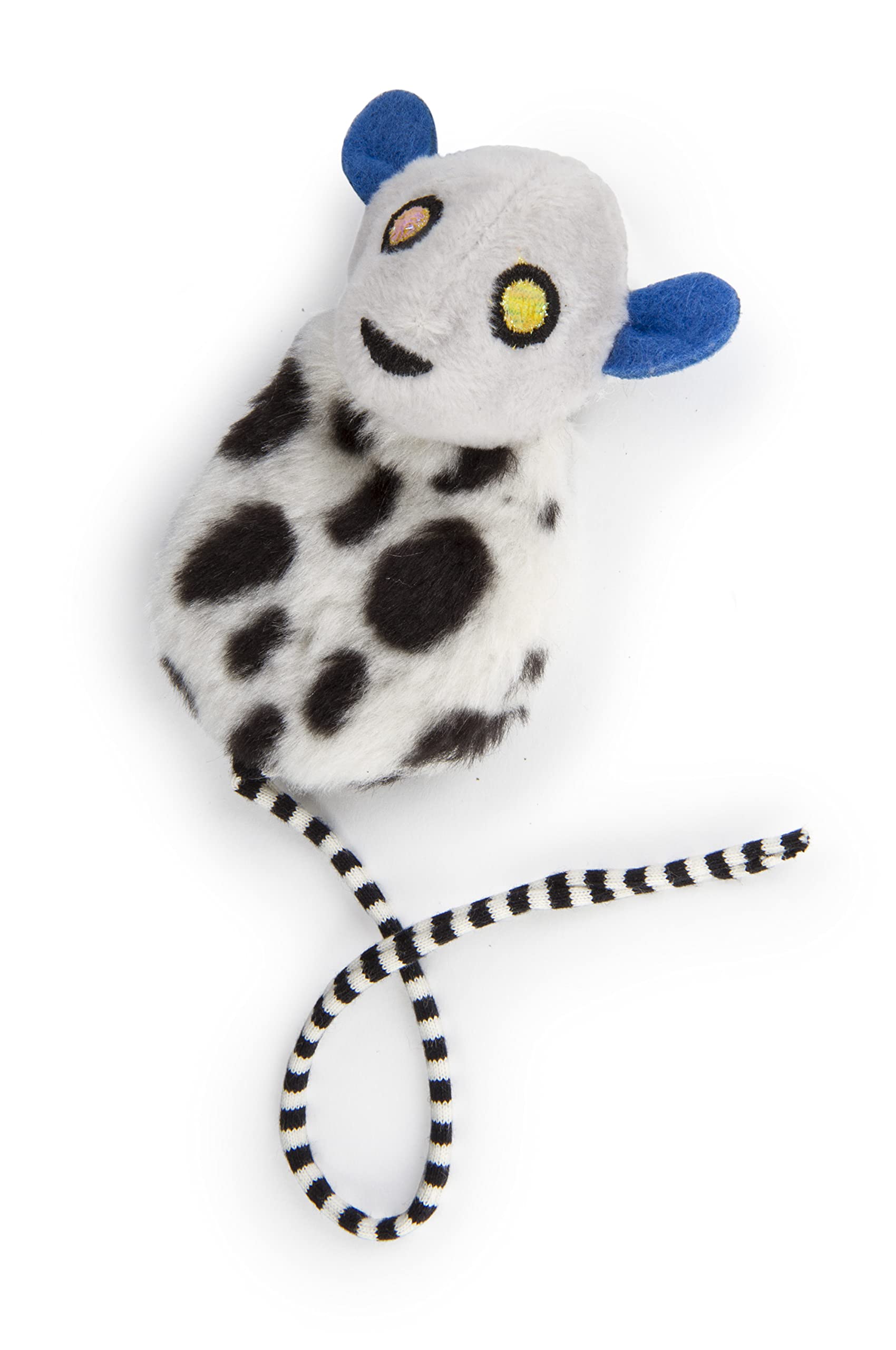 Petlinks Happynip Lemur Lights Electronic Light Cat Toy, Contains Silvervine & Catnip, Battery Powered - Black/White, One Size