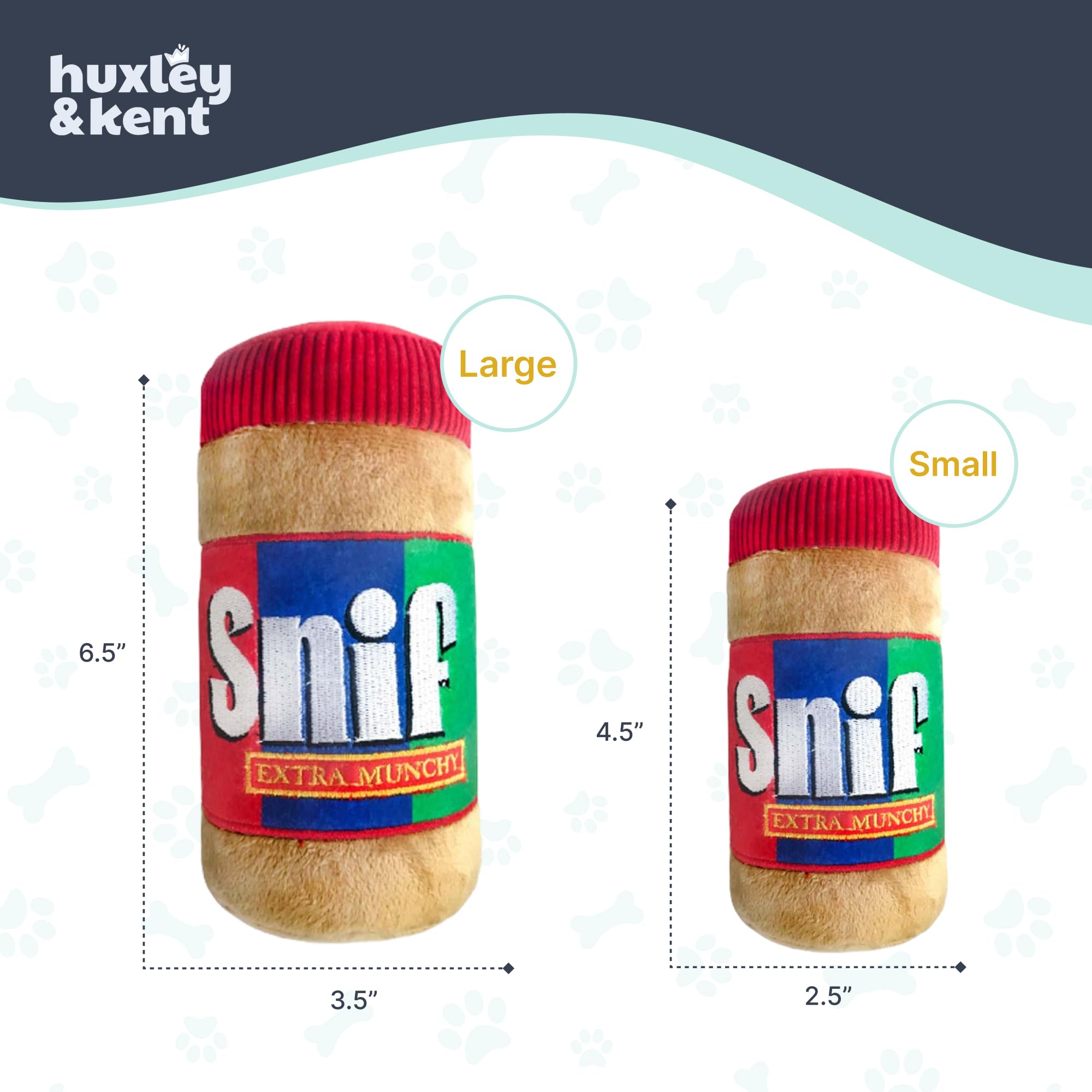 Huxley & Kent For Dogs | Snif (Small) | Funny Dog Toy | Dog Toy With Squeaker | Dog Gift | Fun, Durable, And Safe | Squeaky Dog Toy
