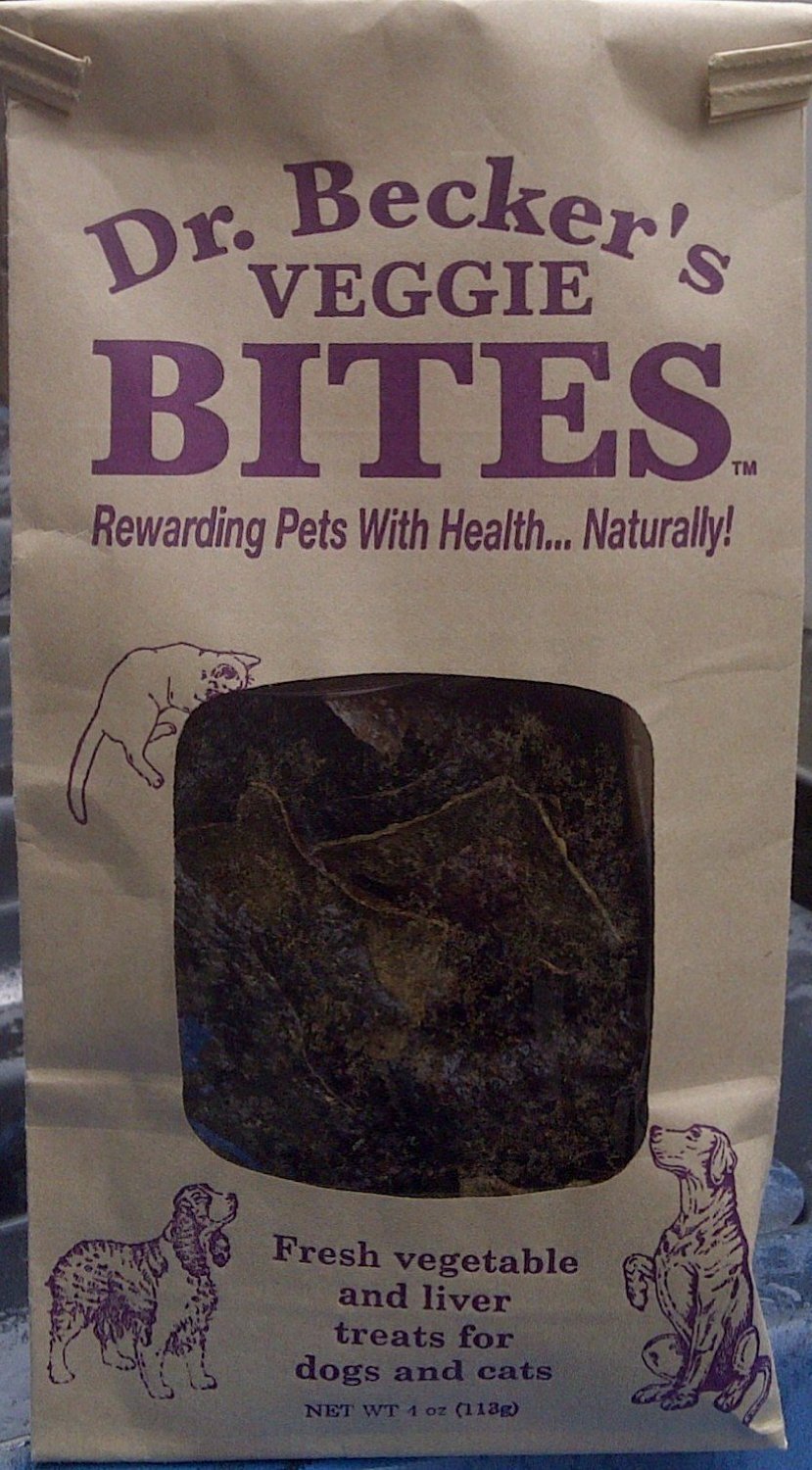 Dr Beckers Veggie Bites Dog & Cat Treats, 4 oz (113g)