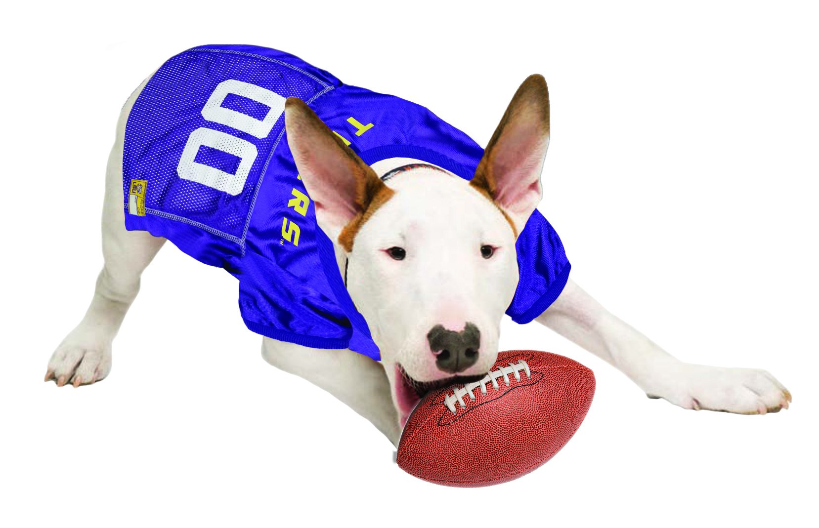 Pets First NCAA College LSU Tigers Mesh Jersey for DOGS & CATS, X-Small. Licensed Dog Jersey with your Favorite Football/Basketb