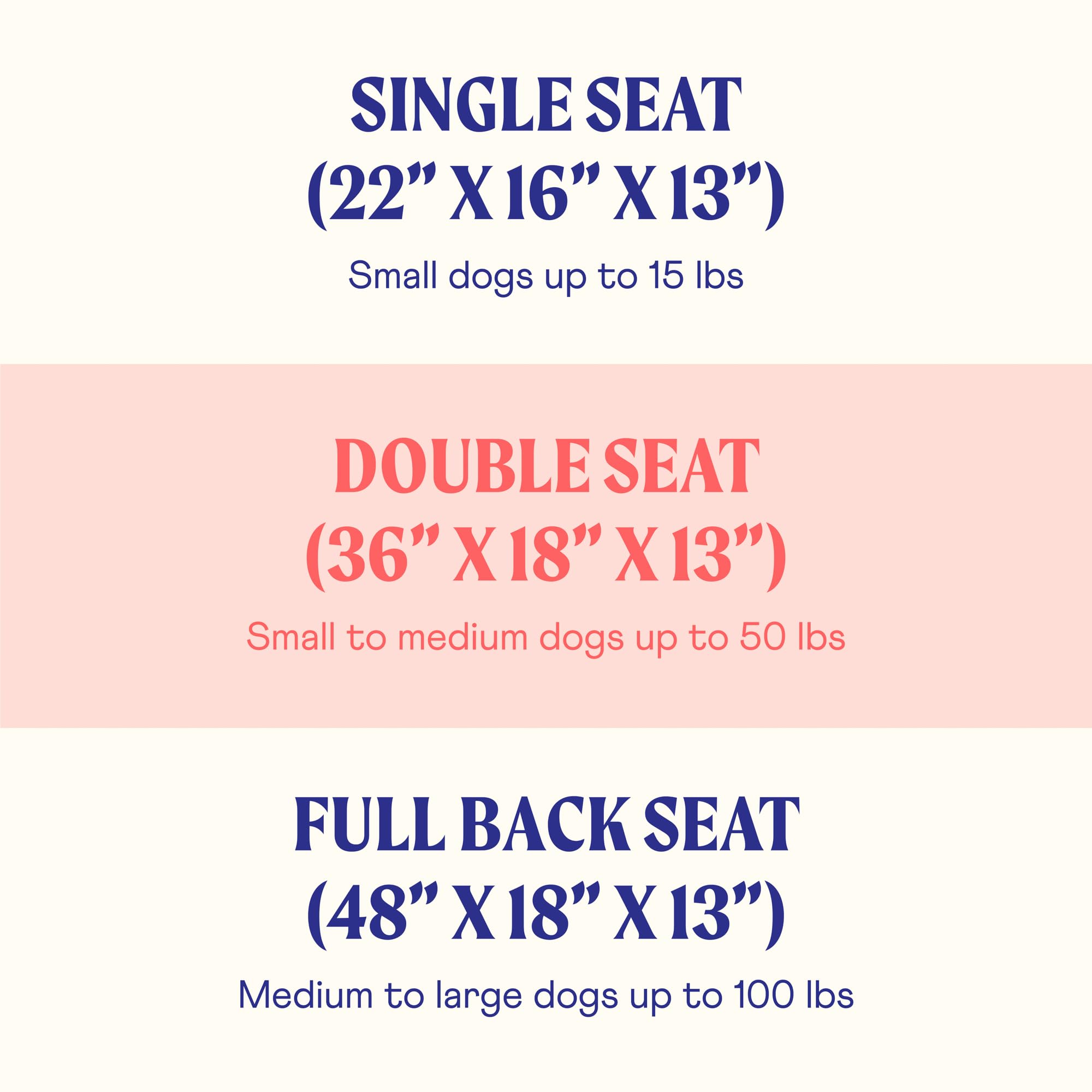 Paw Brands Dog Car Full Backseat Bed - Memory Foam Pet Travel Bed For Back Seat