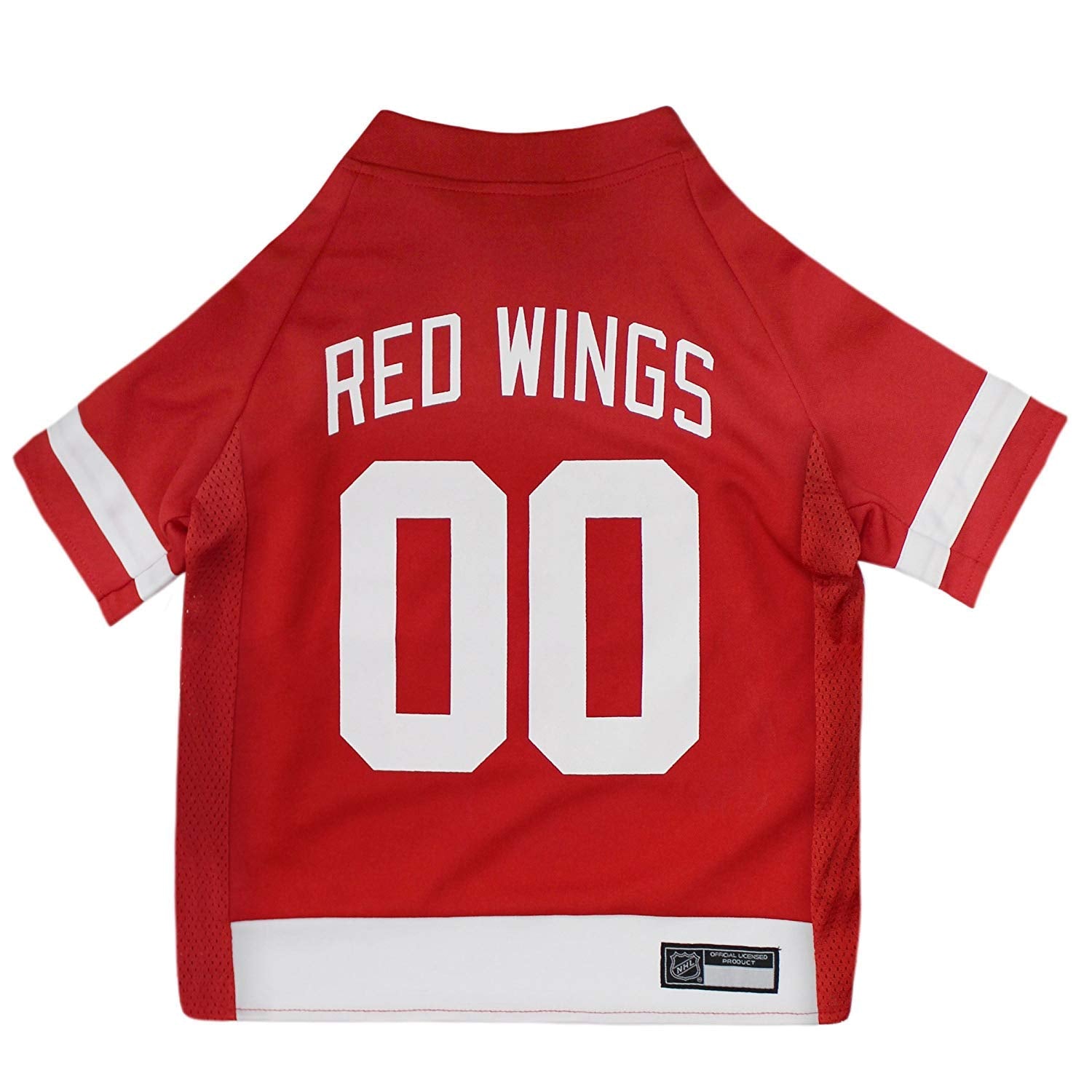 Pets First NHL Detroit Red Wings Jersey for Dogs & Cats, Large. - Let Your Pet Be A Real NHL Fan!