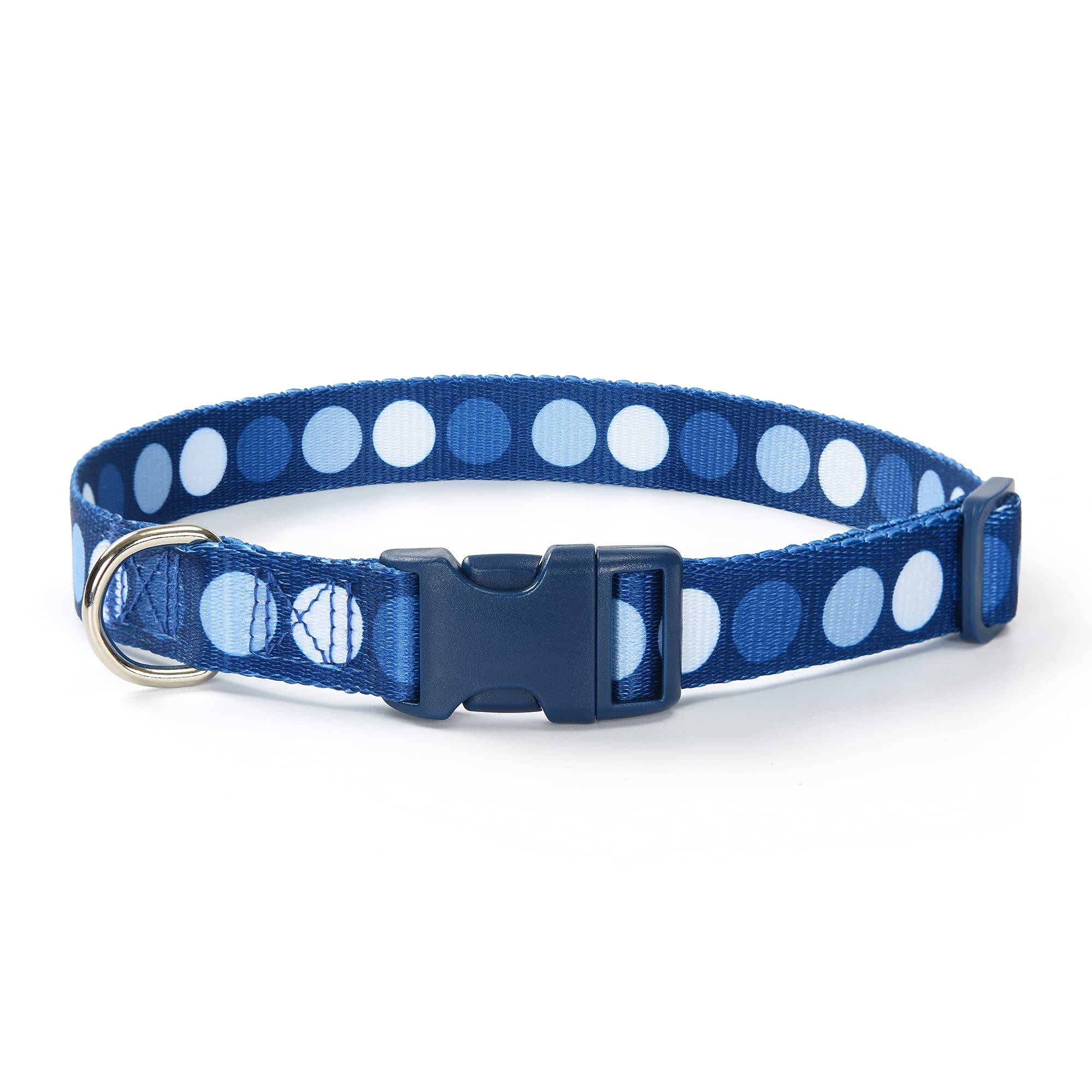 Mile High Life Dog Collar | Cute Puppy Collars | Lightweight Girl Dog Collar | Soft Boy Dog Collars | W Geometric Plaid Wave Lin