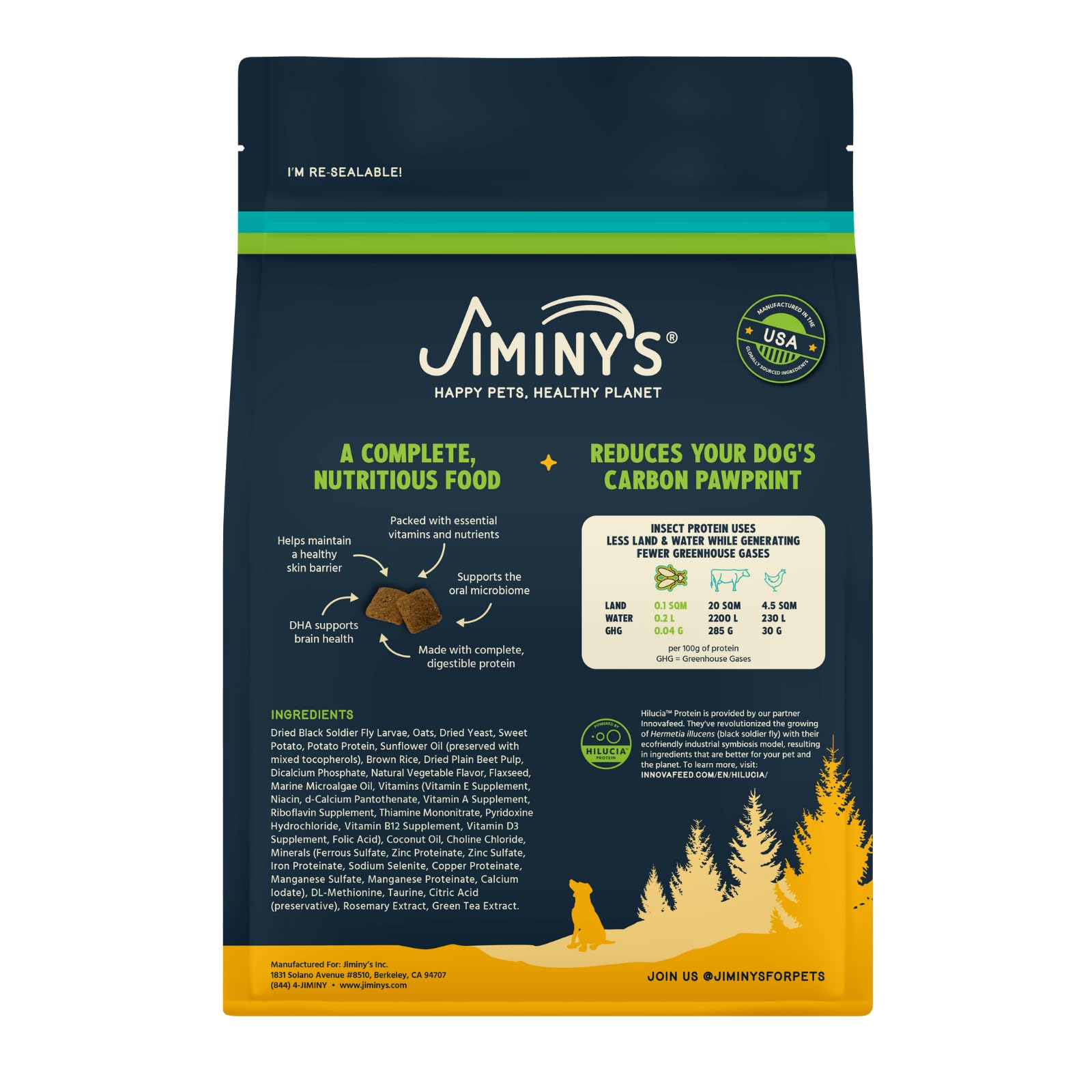 Jiminys Good Grub Dry Dog Food, Hypoallergenic, Healthy Skin and Coat, Improved Oral Health, Made in USA, 10lb Bag (Pack of 1)