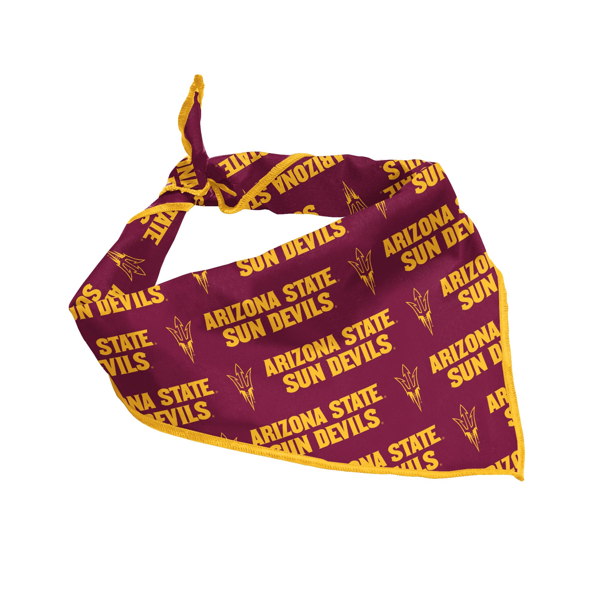 Arizona State Sun Devils Officially Licensed Bandana For Dogs And Cats | Fits Pets Great Gift Idea | Easy-To-Tie (Small, 13')