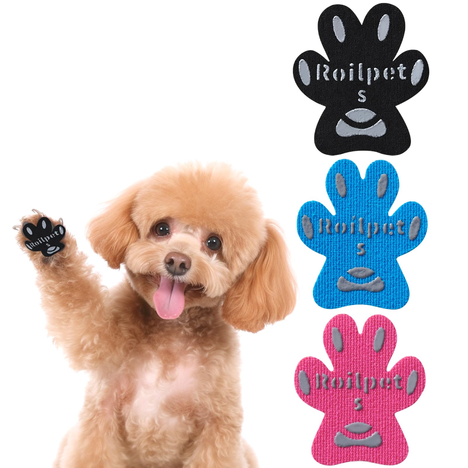 Dog Paw Pads for Traction, Anti-Slip Toe Grips for Dogs from Slipping On Hardwood Floors, Stronger Self-Adhesive Paw Pad Protect