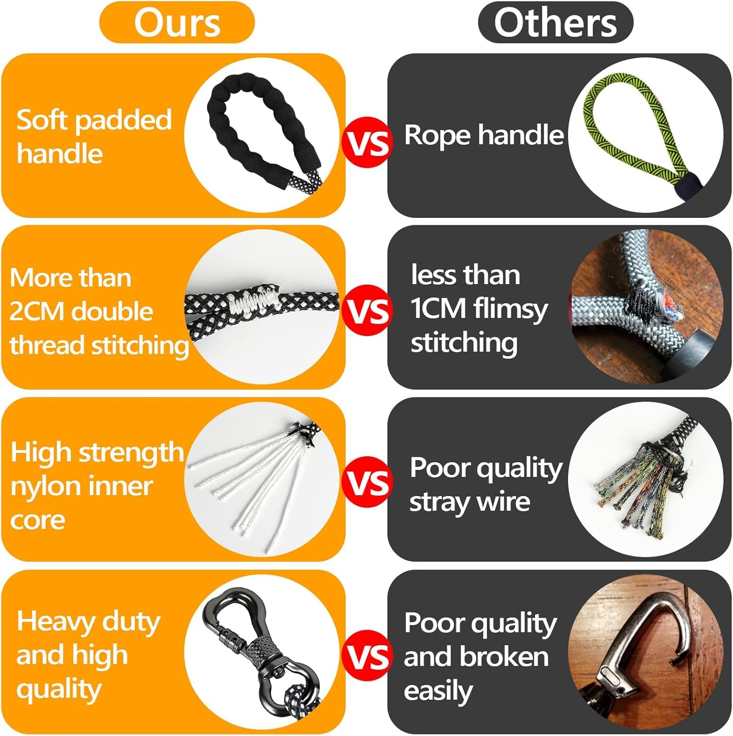 Ntr Long Dog Leash, 20Ft Check Cord With Swivel Lockable Hook And Comfortable Padded Handle For Reflective Dog Leash For Small M