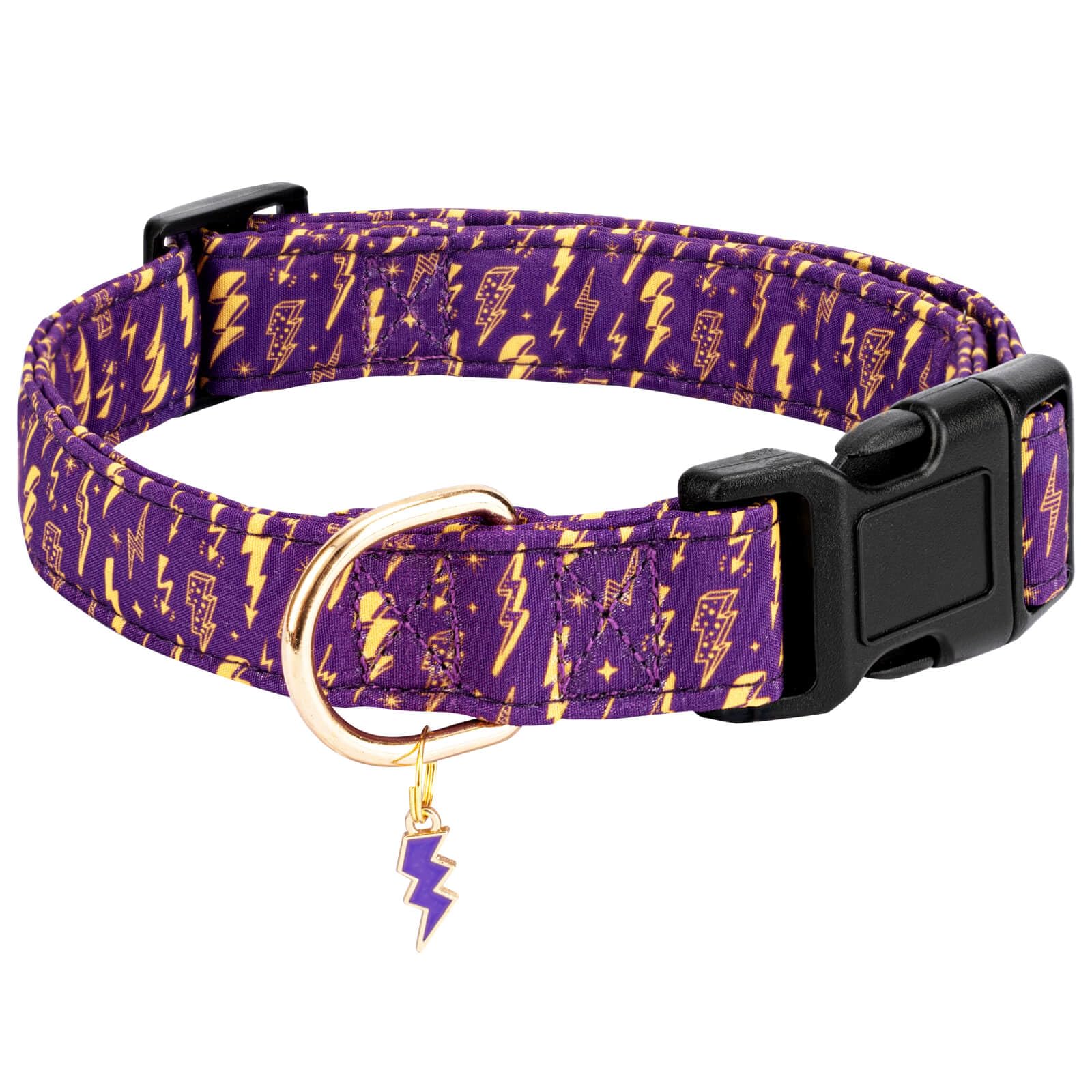 Gelwoo Personalized Dog Collars,Adjustable Puppy Collars With Safety Buckle For Small Medium Large Dogs,Cute And Unique Pink Che