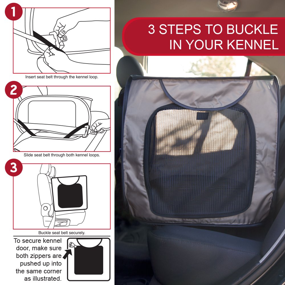 Sportpet Designs Large Pop Open Kennel, Portable Cat Cage Kennel, Waterproof Pet Bed, Carrier Collection