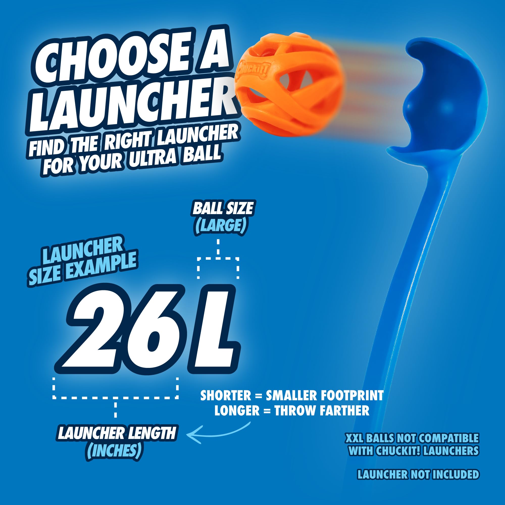 Chuckit! Air Fetch Ball Dog Toy - Size Large - For Dogs 60-100 Lbs - Bouncy And Durable - Hollow Design - 3-Inch Diameter - Pack Of 1