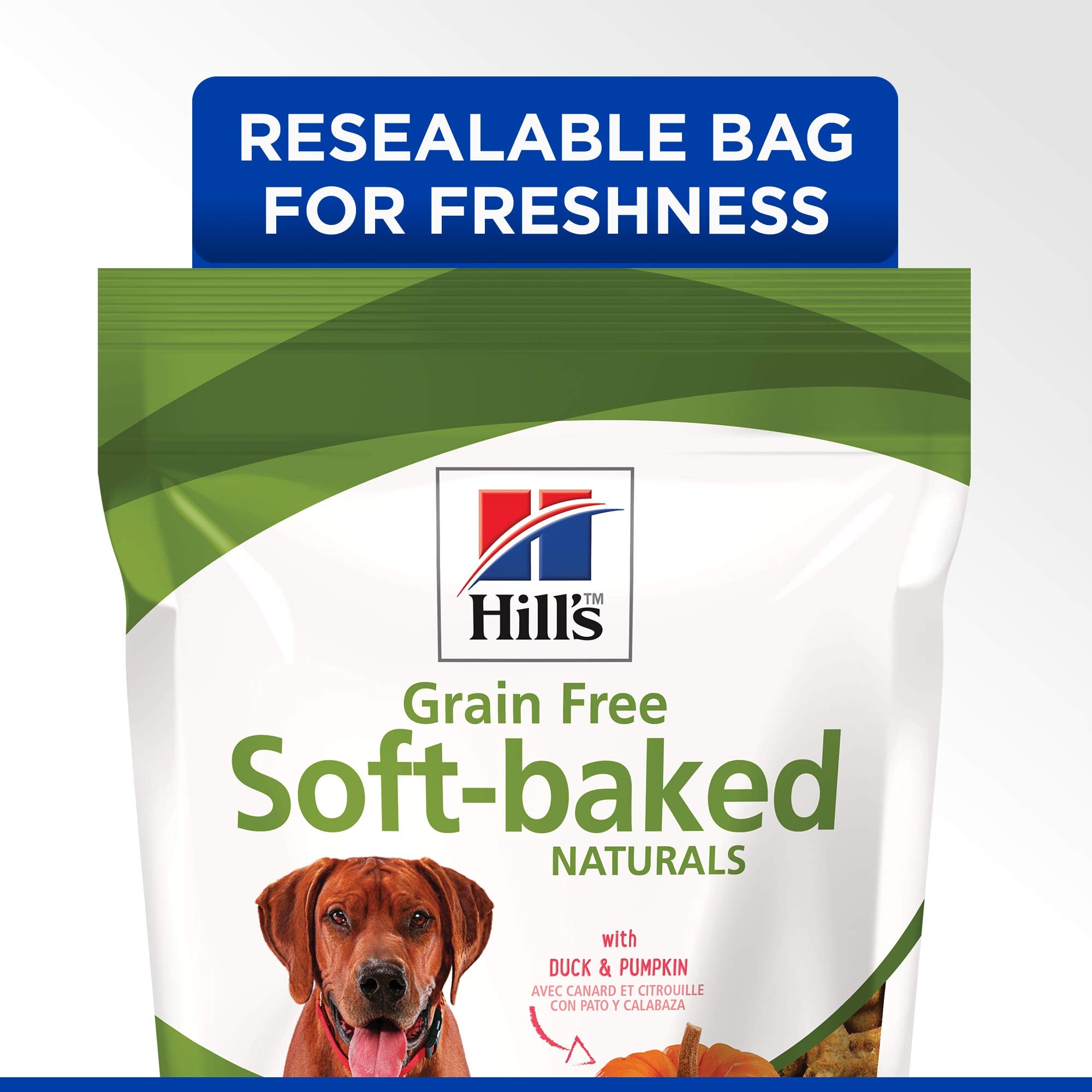 Hills Grain Free Soft Baked Naturals, All Life Stages, Great Taste, Dog Treats, Duck & Pumpkin , 8 oz Bag