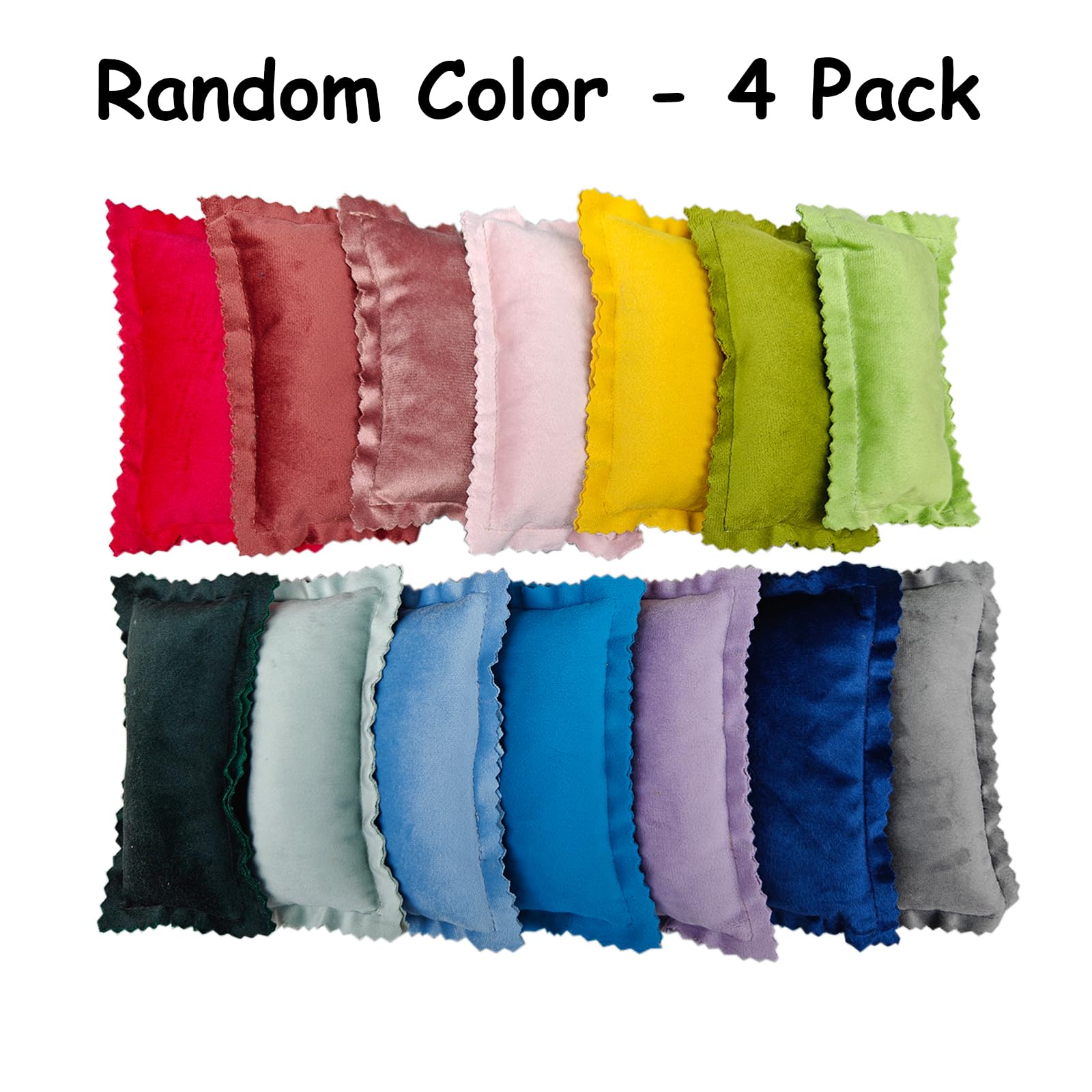 RIOUSSI Set of 4 Cozy Mini Pet Pillows for Guinea Pigs Hedgehogs Ferrets Chinchillas Bunnies Rabbits and Rats